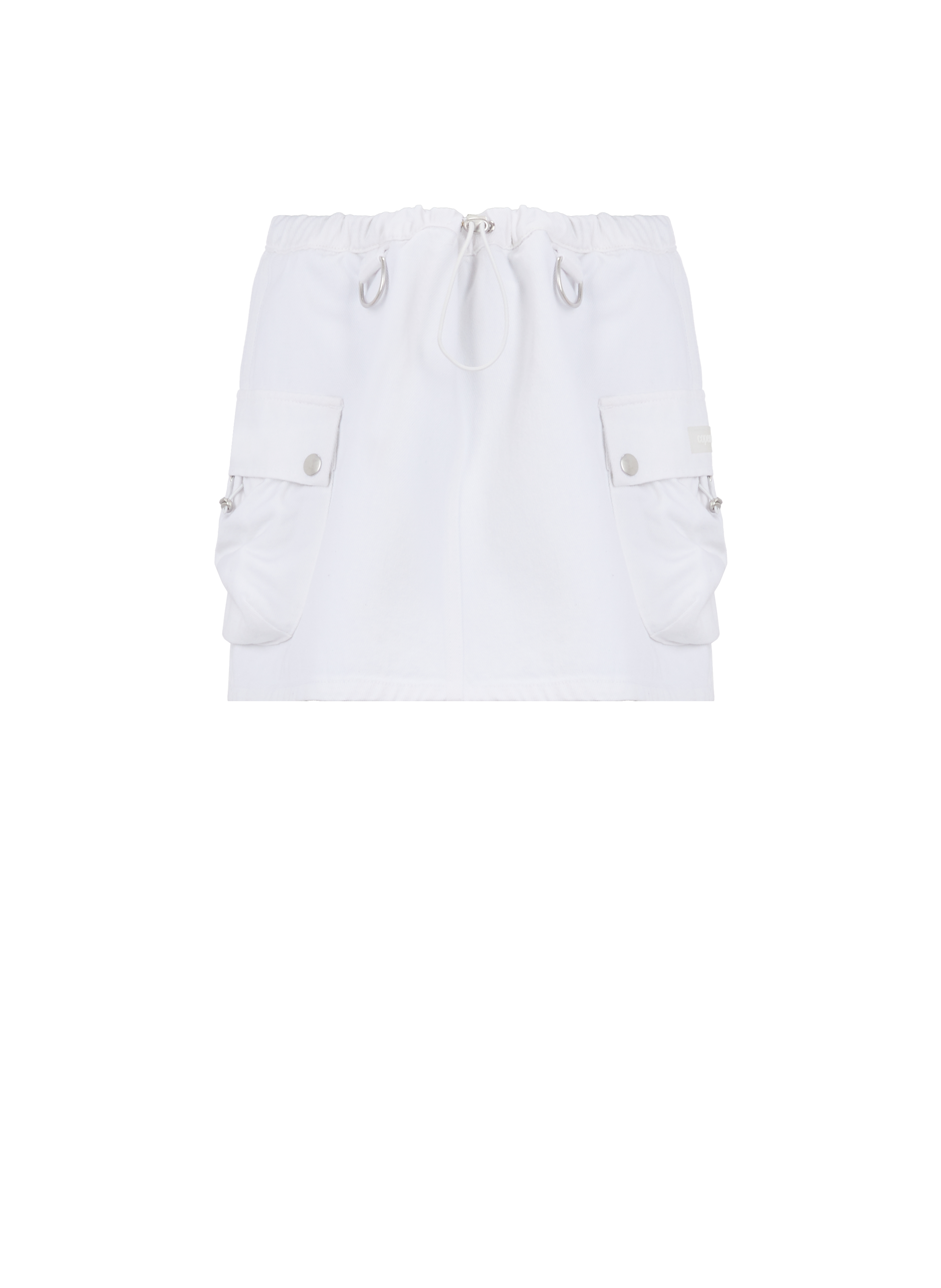 Denim mini skirt COPERNI White