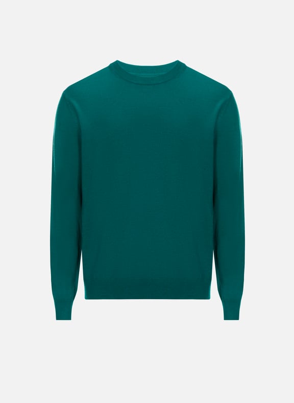 Pull Arnau col rond en laine mérinos Vert by SAISON 1865 SAISON 1865 Pull Arnau col rond en laine mérinos Vert