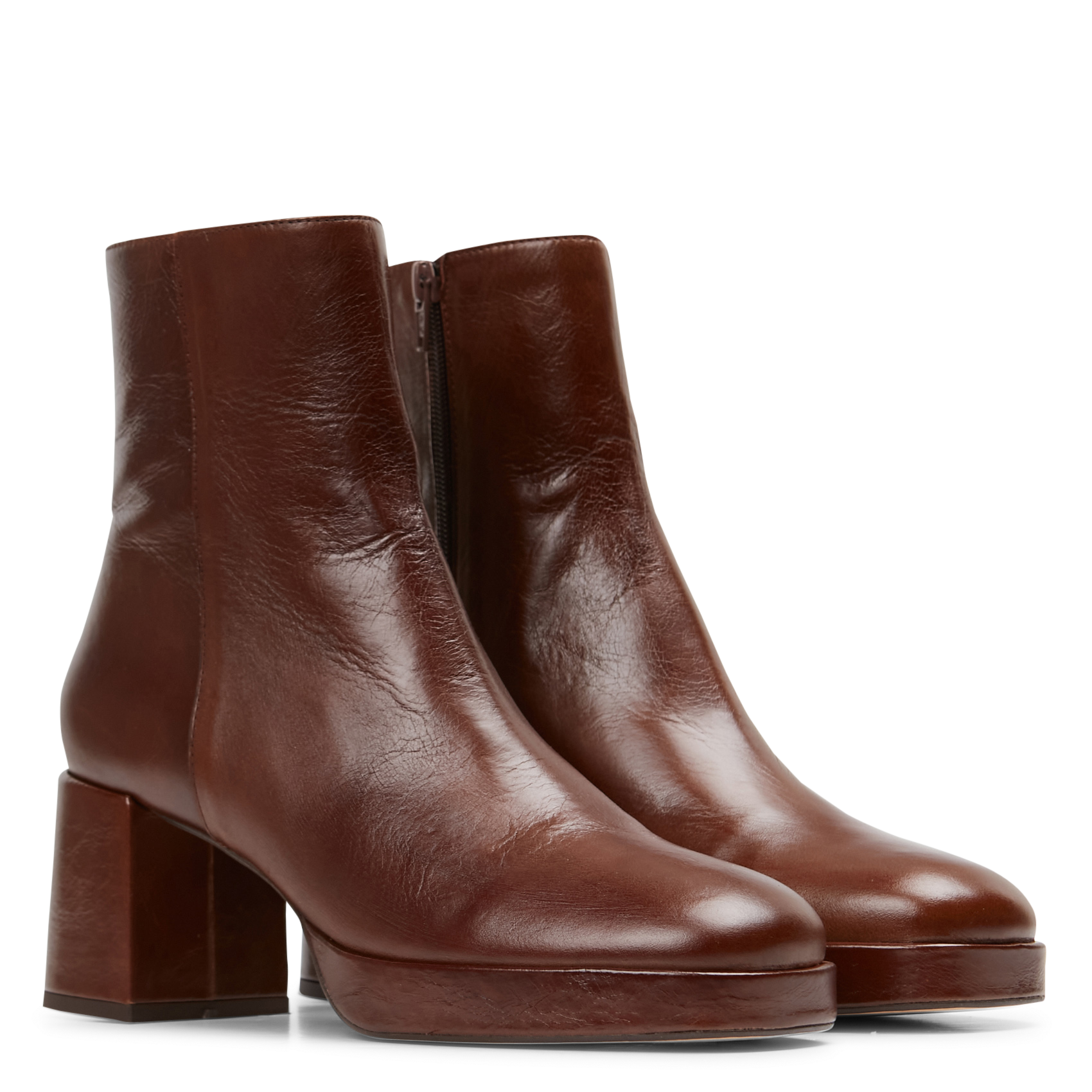 Bottines en cuir vanves JONAK Marron