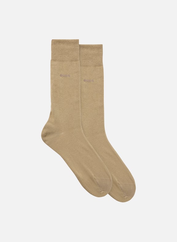 Chaussettes en coton mélangé Beige by BOSS BOSS Chaussettes en coton mélangé Beige