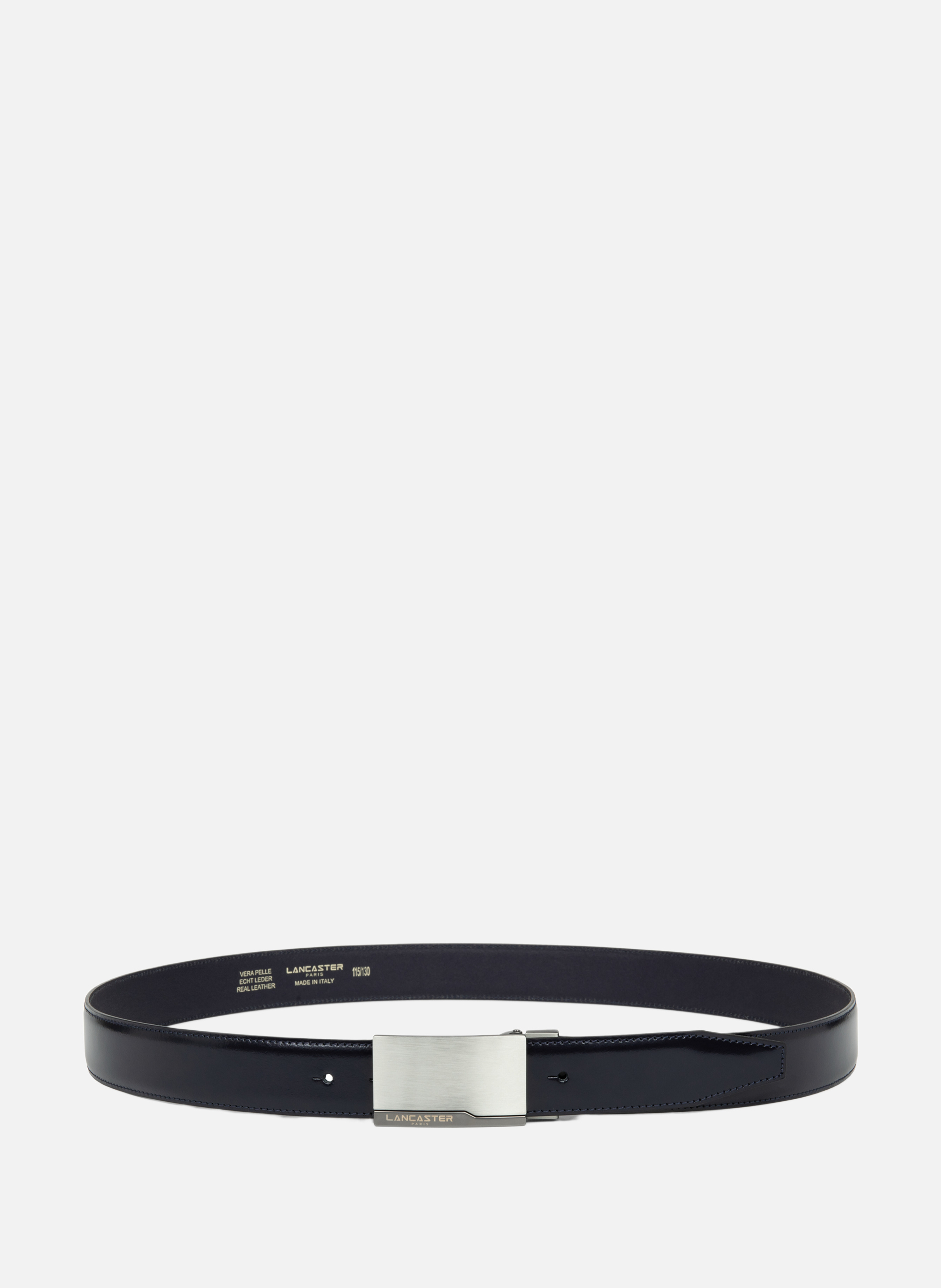 LANCASTER Belt - Ceinture Cuir Lisse Homme Blue