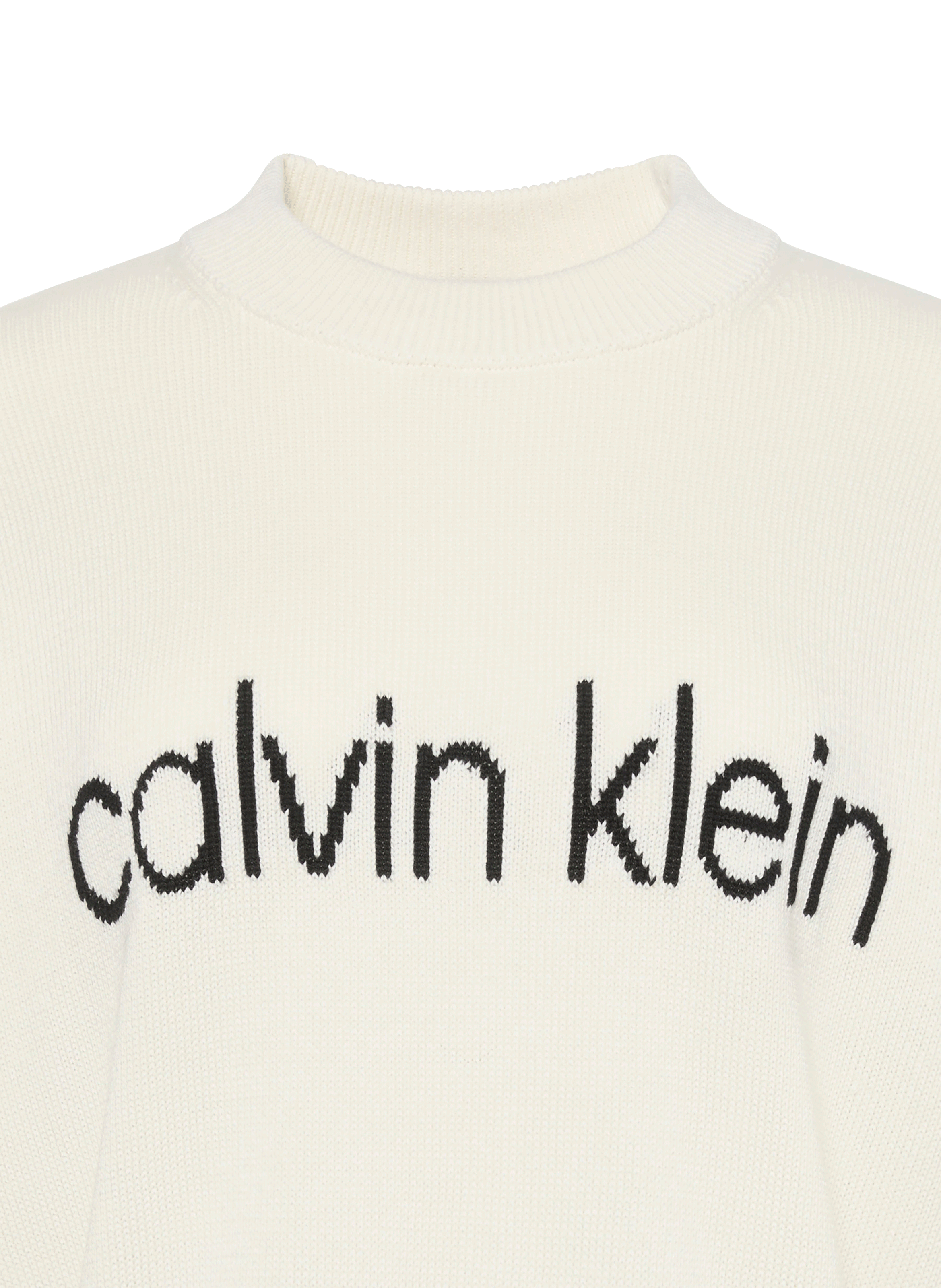 Cotton logo sweatshirt CALVIN KLEIN Beige