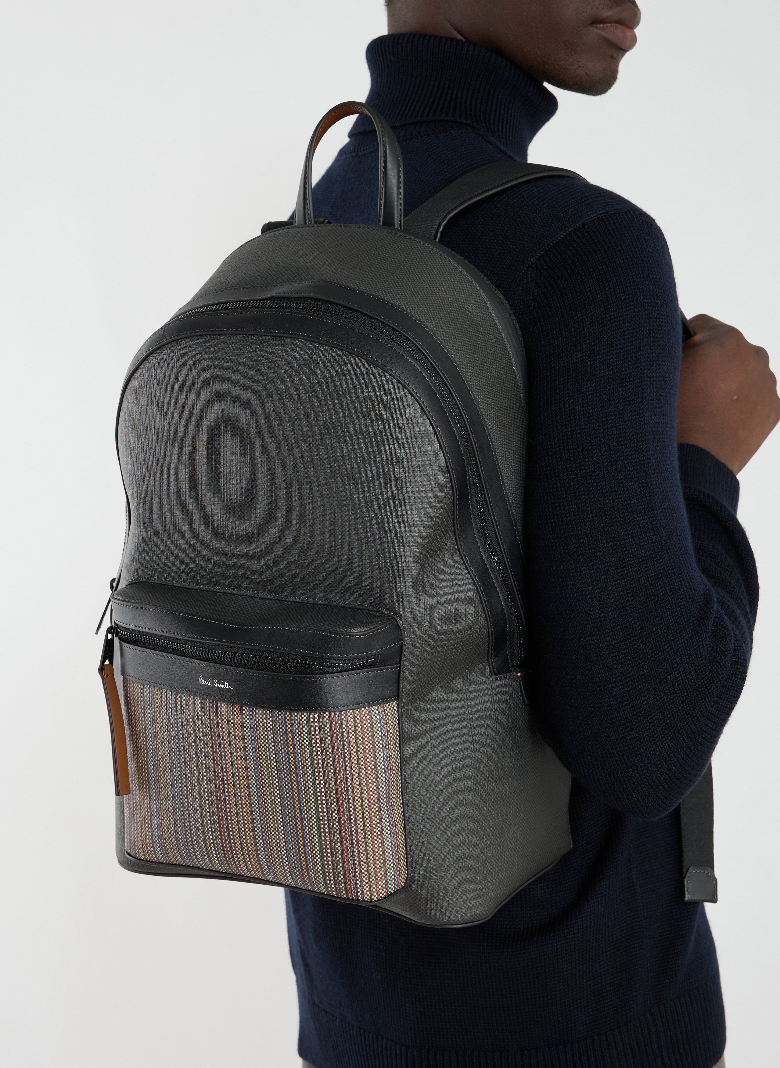 Textured backpack PAUL SMITH Multicolour