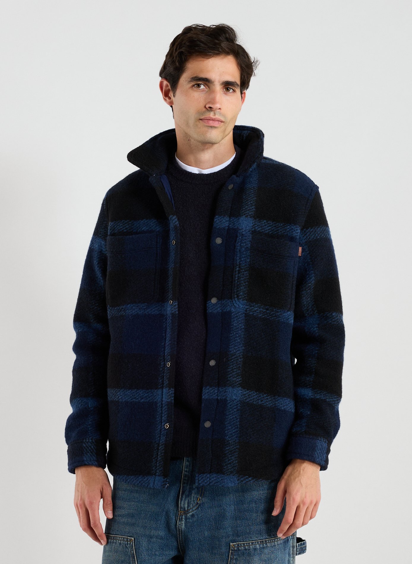 TIMBERLAND Surchemise en laine Bleu