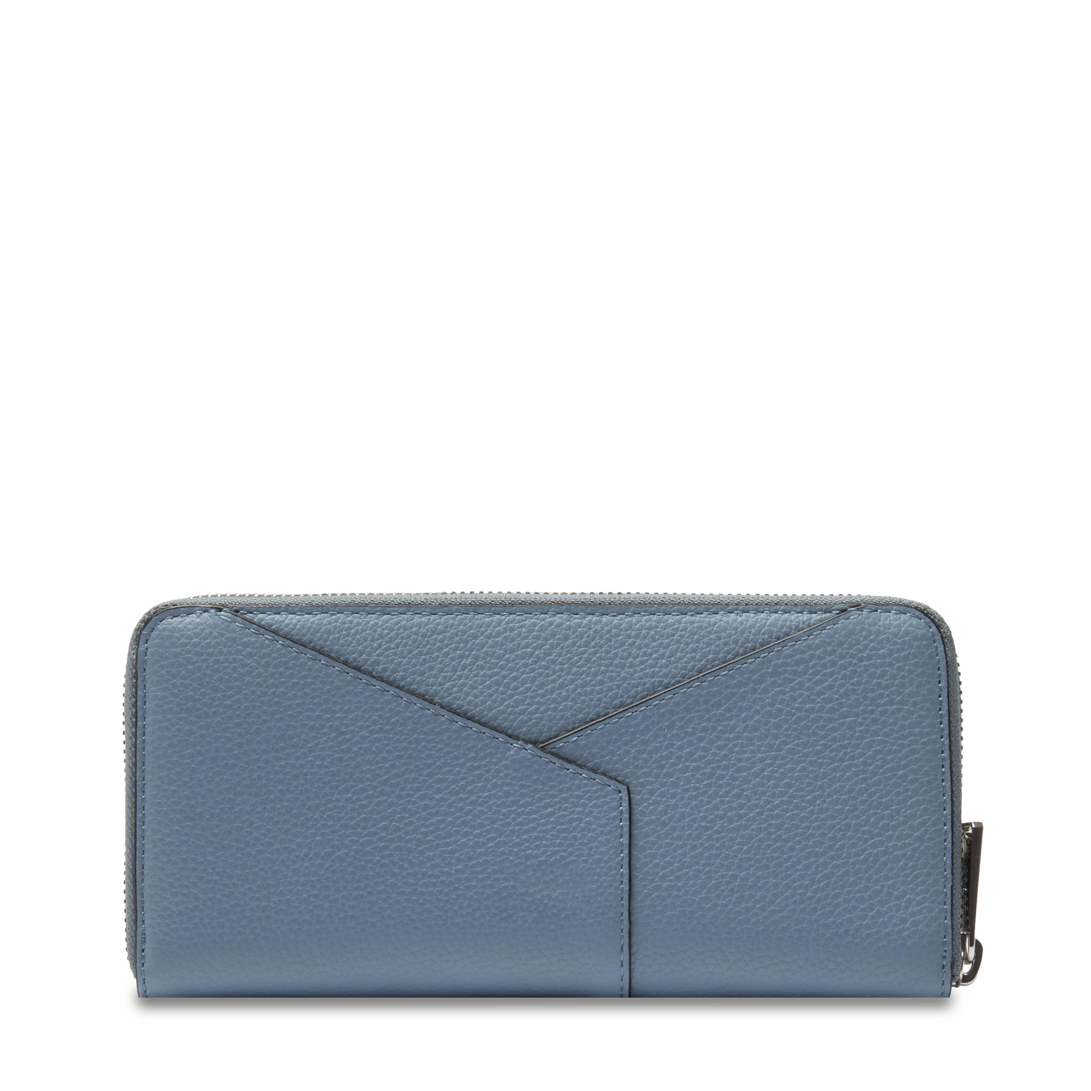 Portefeuille long zippé enveloppe de lancel en cuir LANCEL Bleu