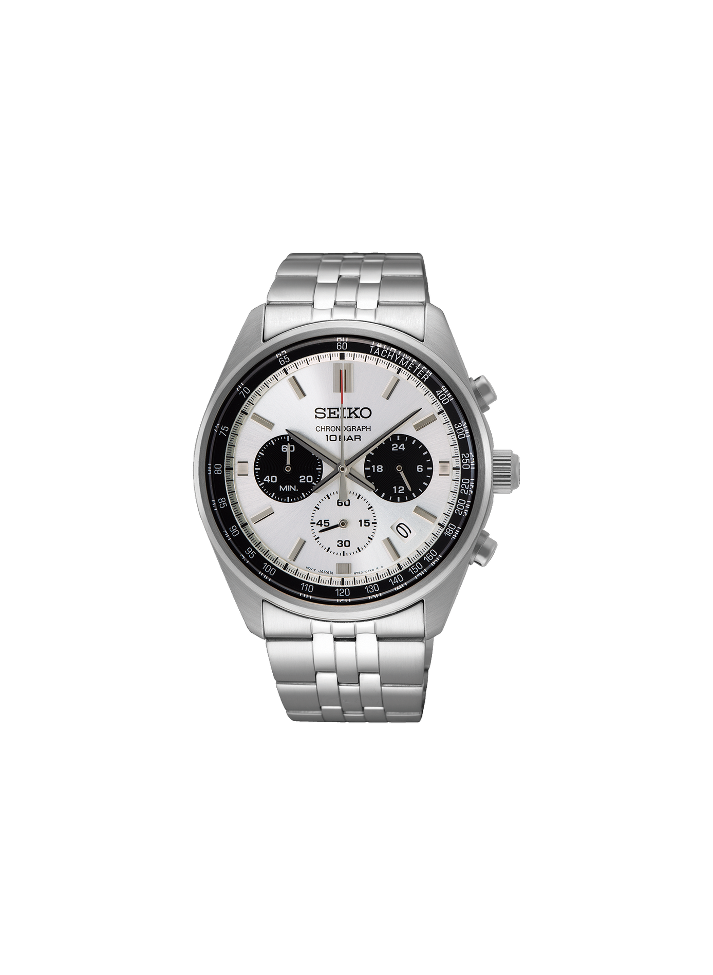 Montre quartz en acier SEIKO Marron