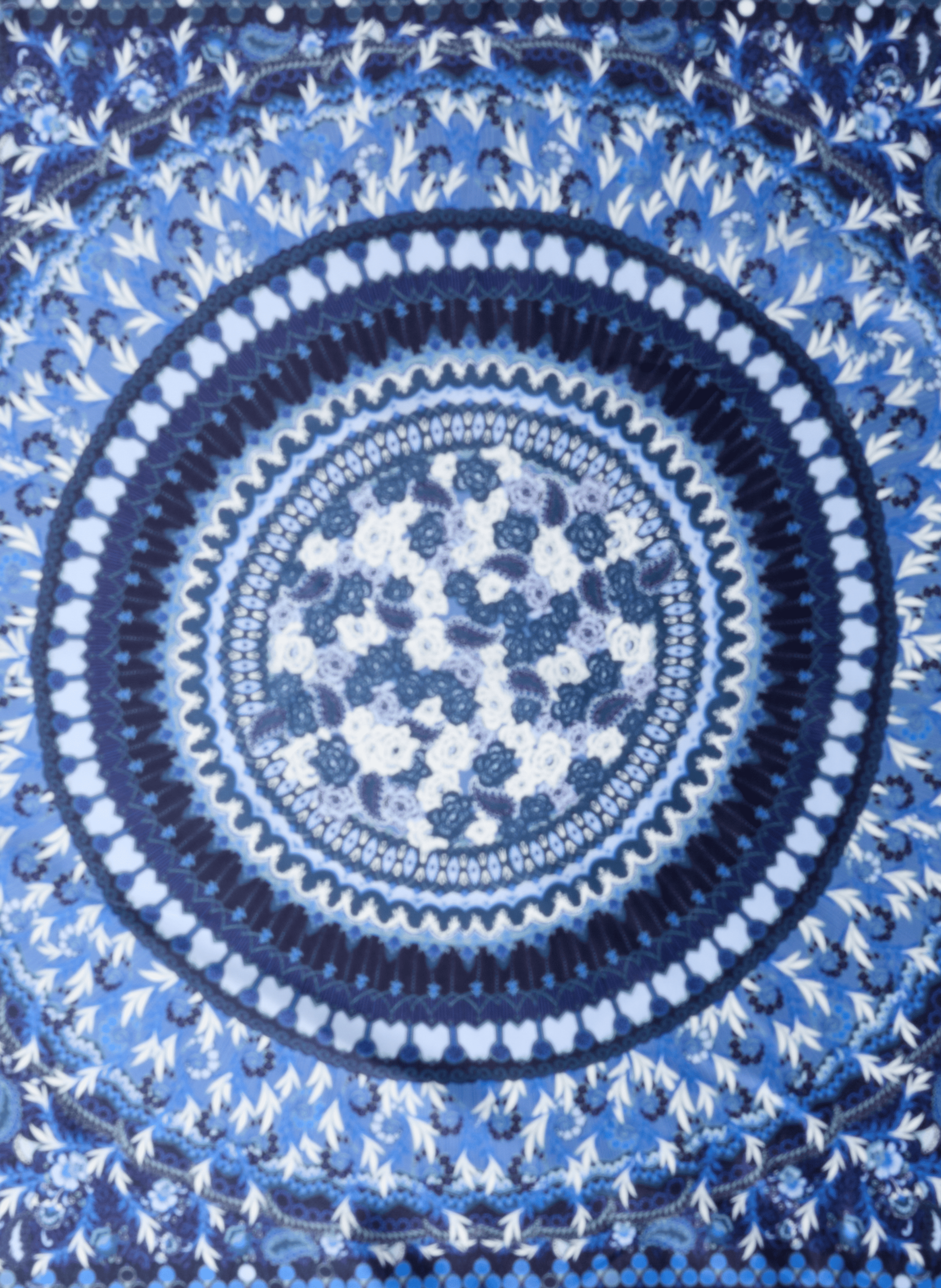 Square silk scarf PETRUSSE Blue