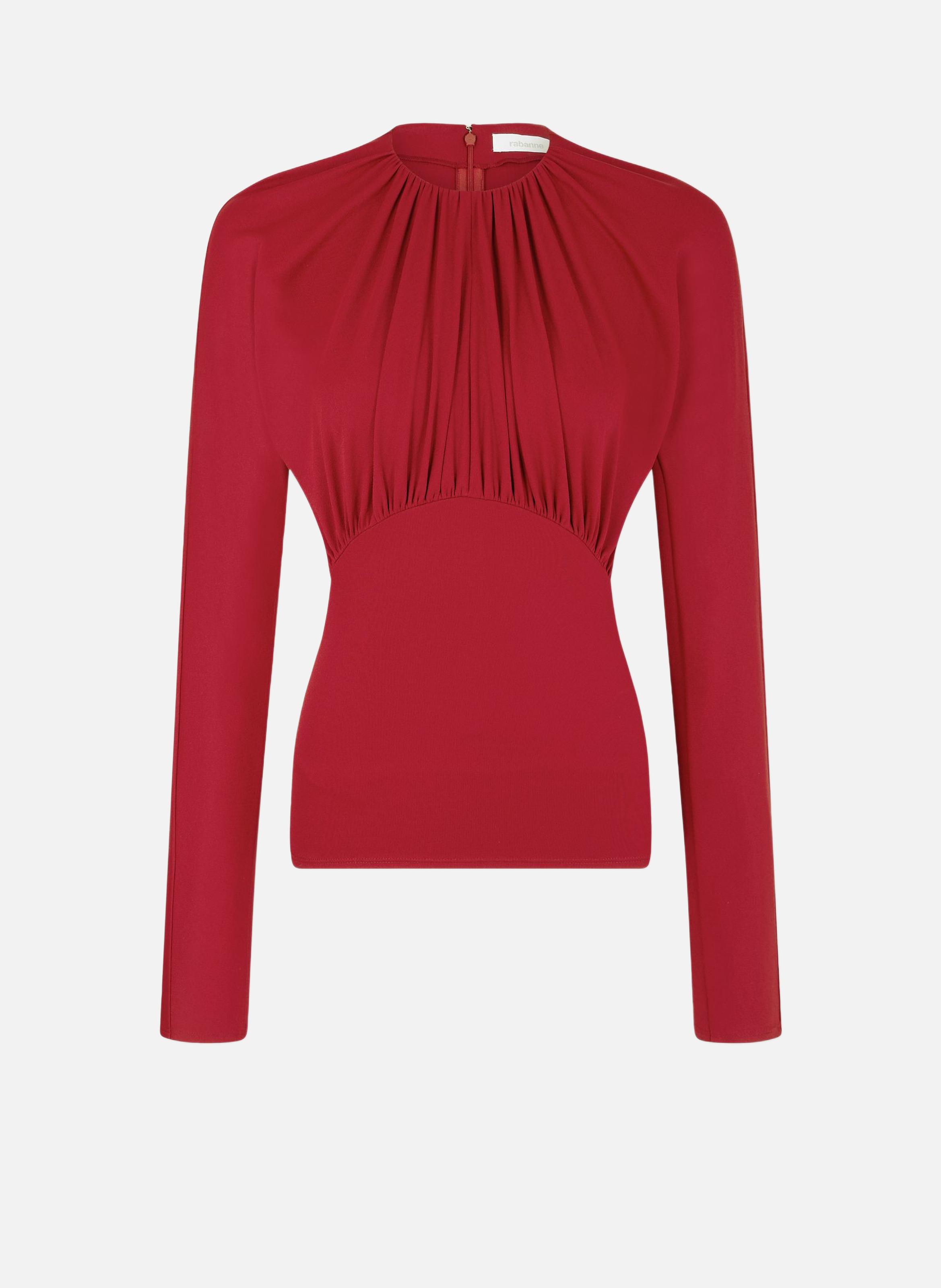 Top en jersey RABANNE Rouge