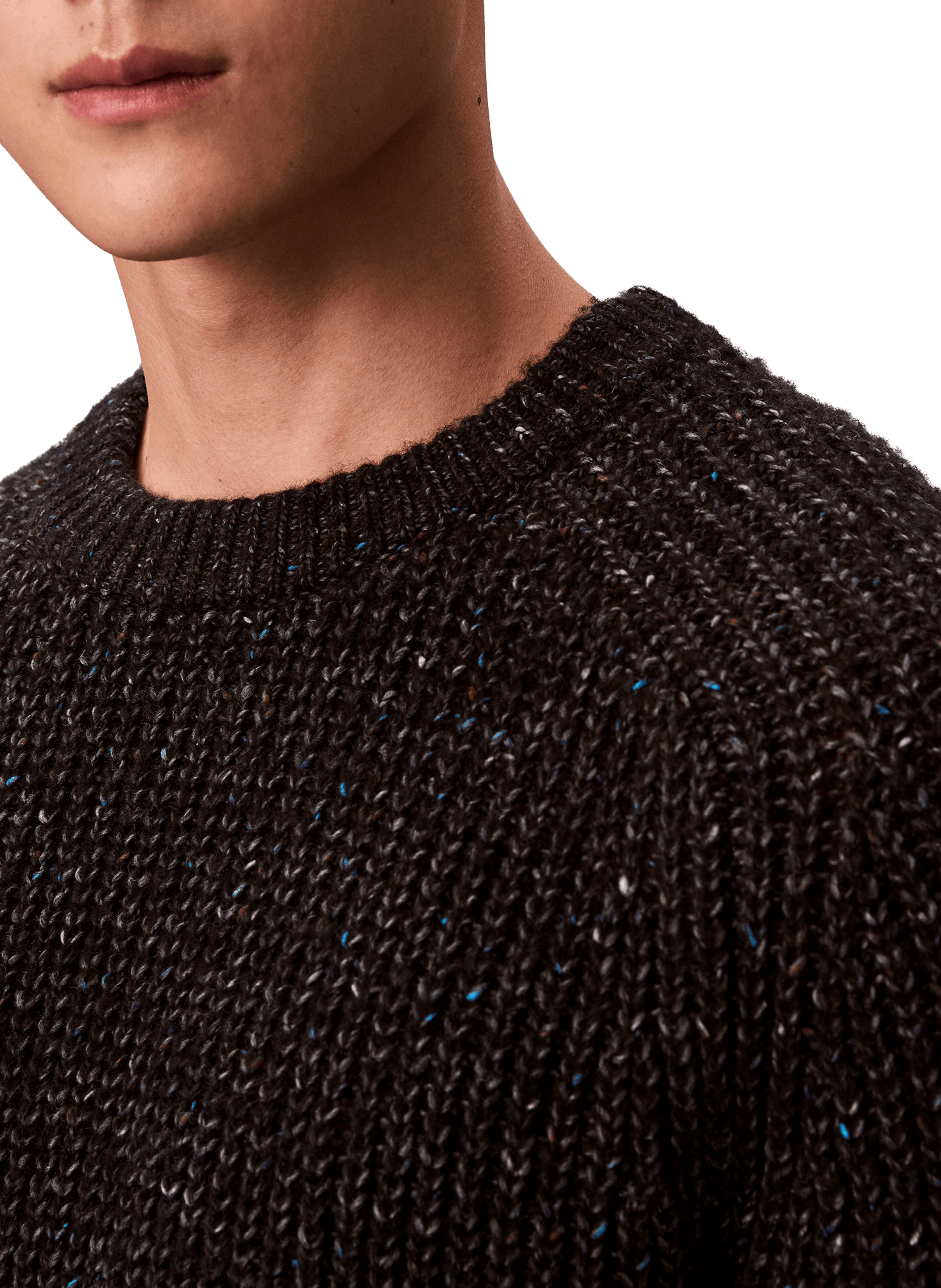 Mixed wool sweatshirt CALVIN KLEIN Black