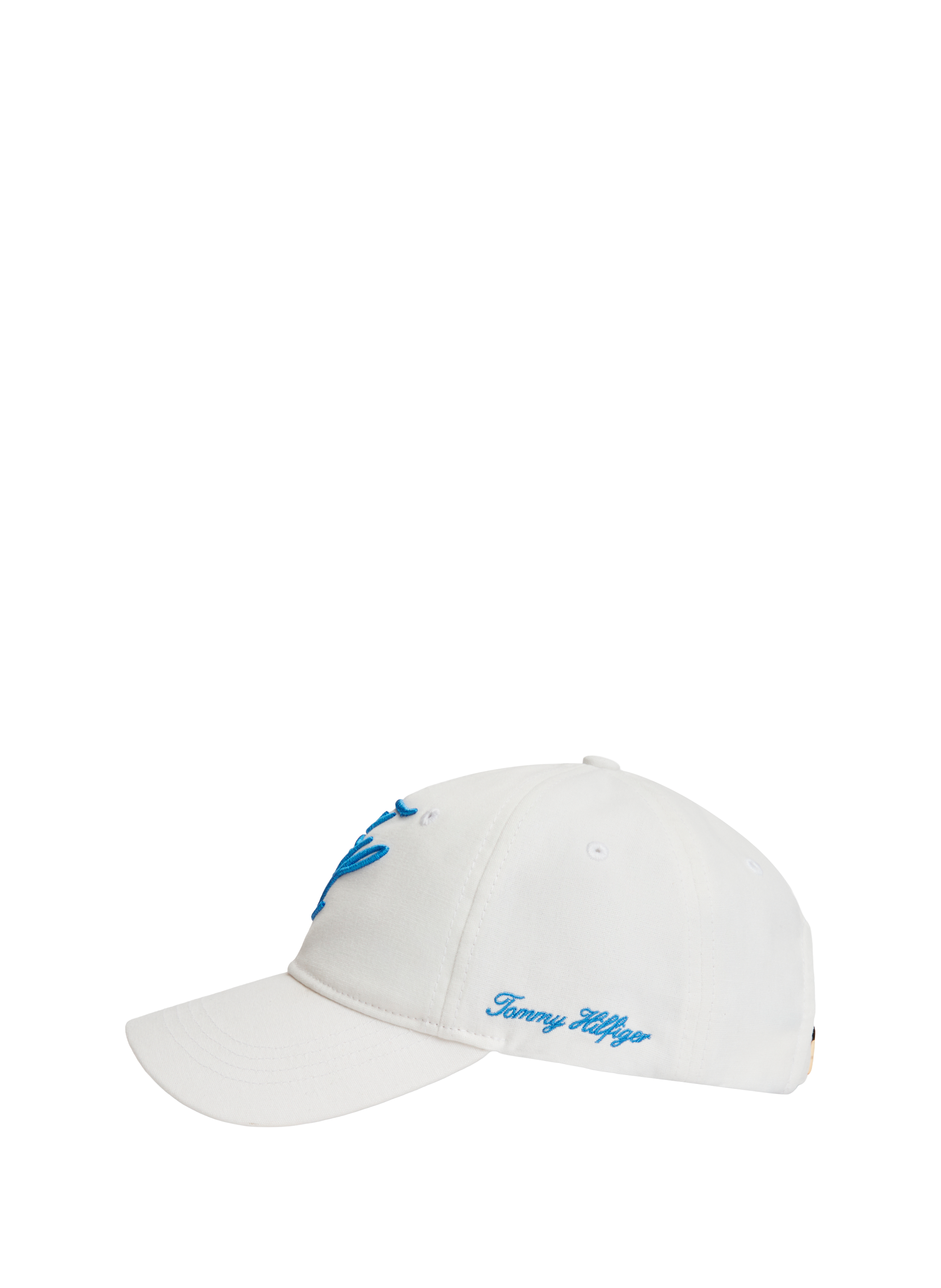 Casquette à logo brodé en coton TOMMY HILFIGER Blanc