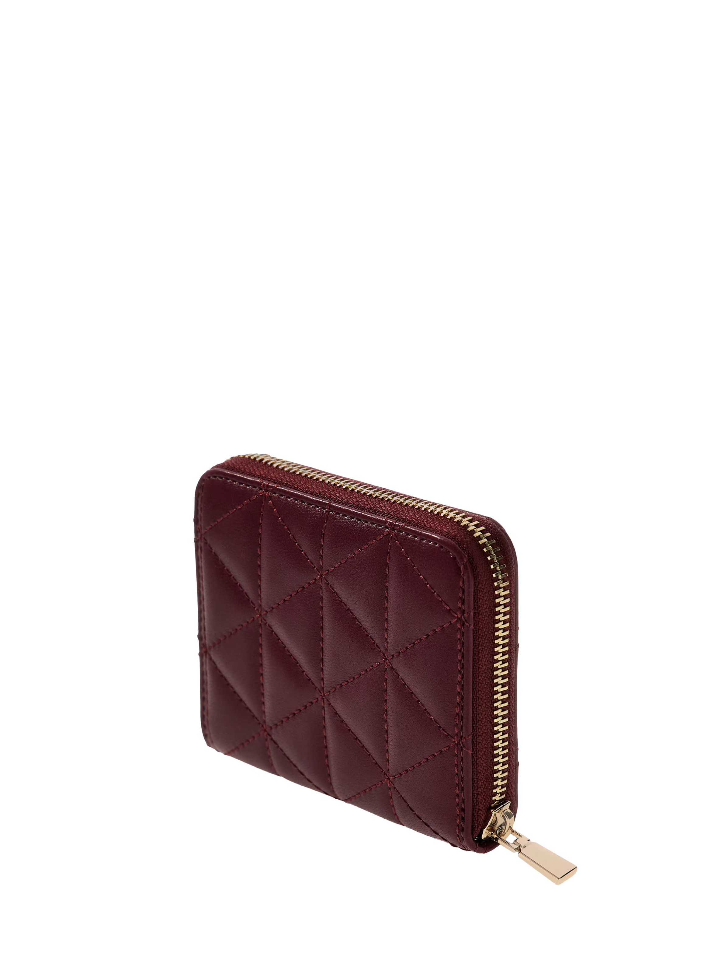 Quilted Faux Leather Wallet GUESS Red