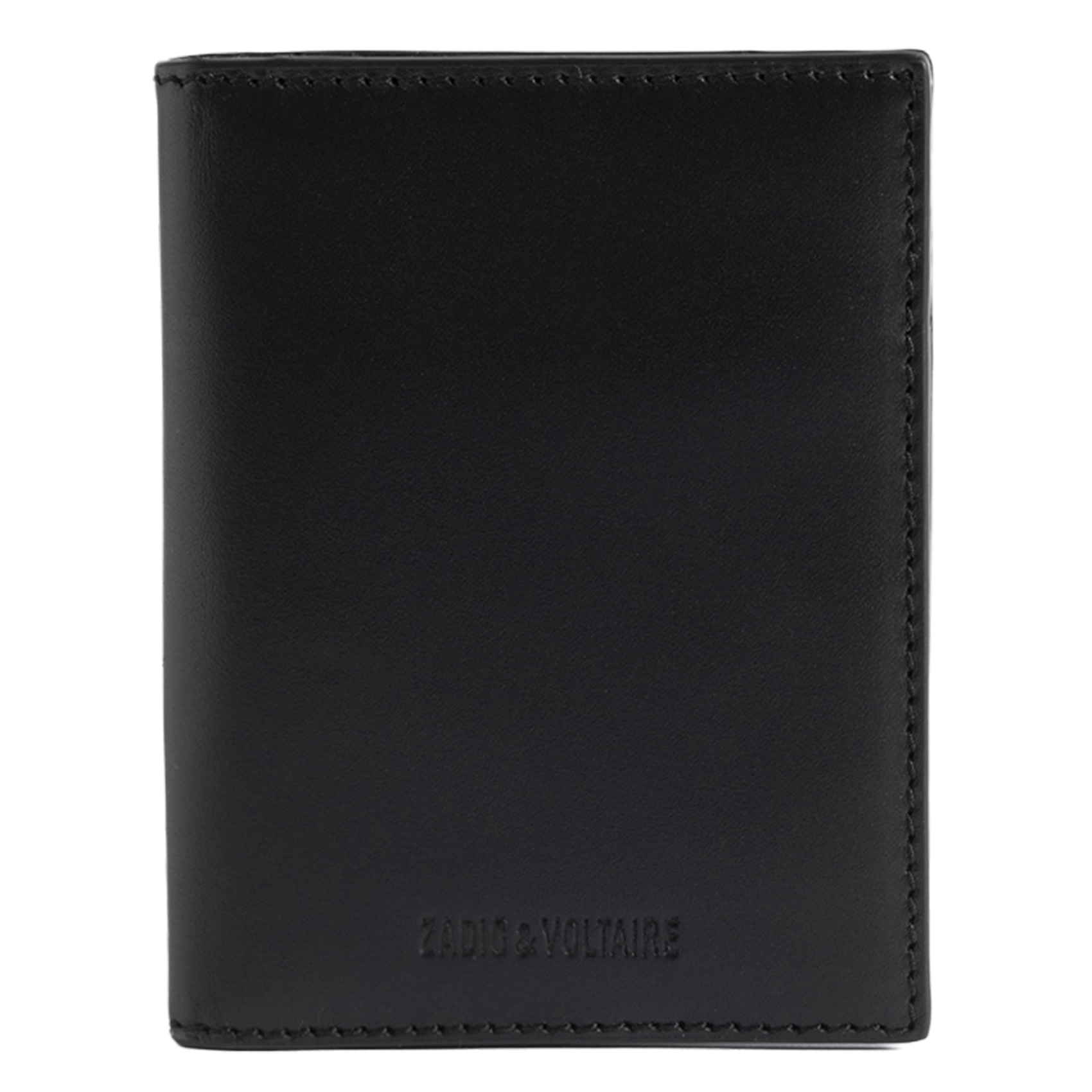 Porte-cartes en cuir zv cardholder ZADIG&VOLTAIRE Noir