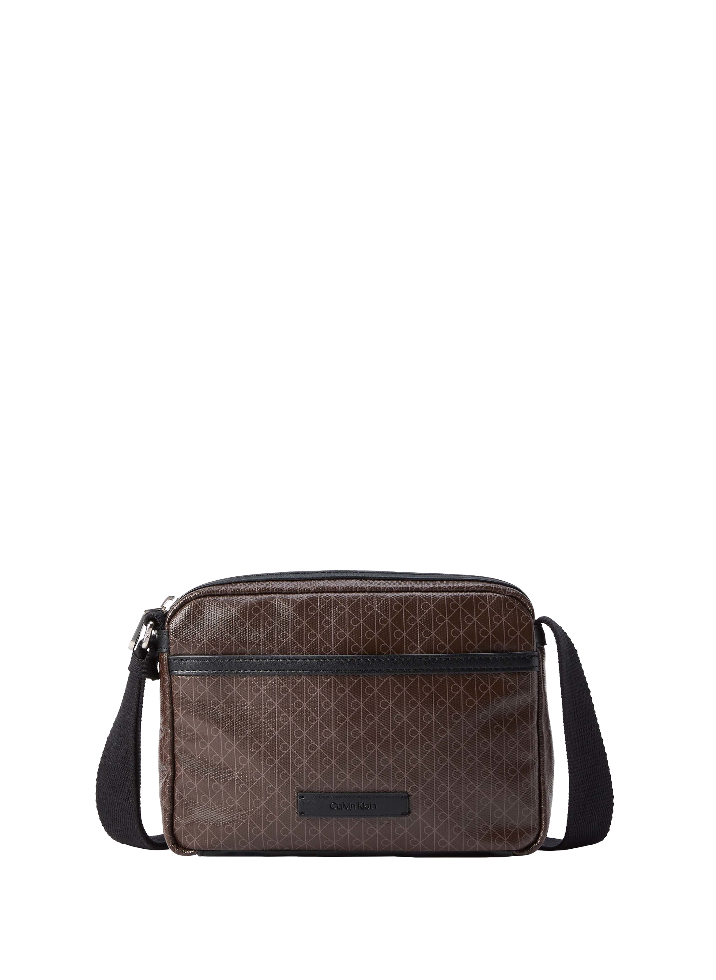 Printed Shoulder Bag CALVIN KLEIN Brown