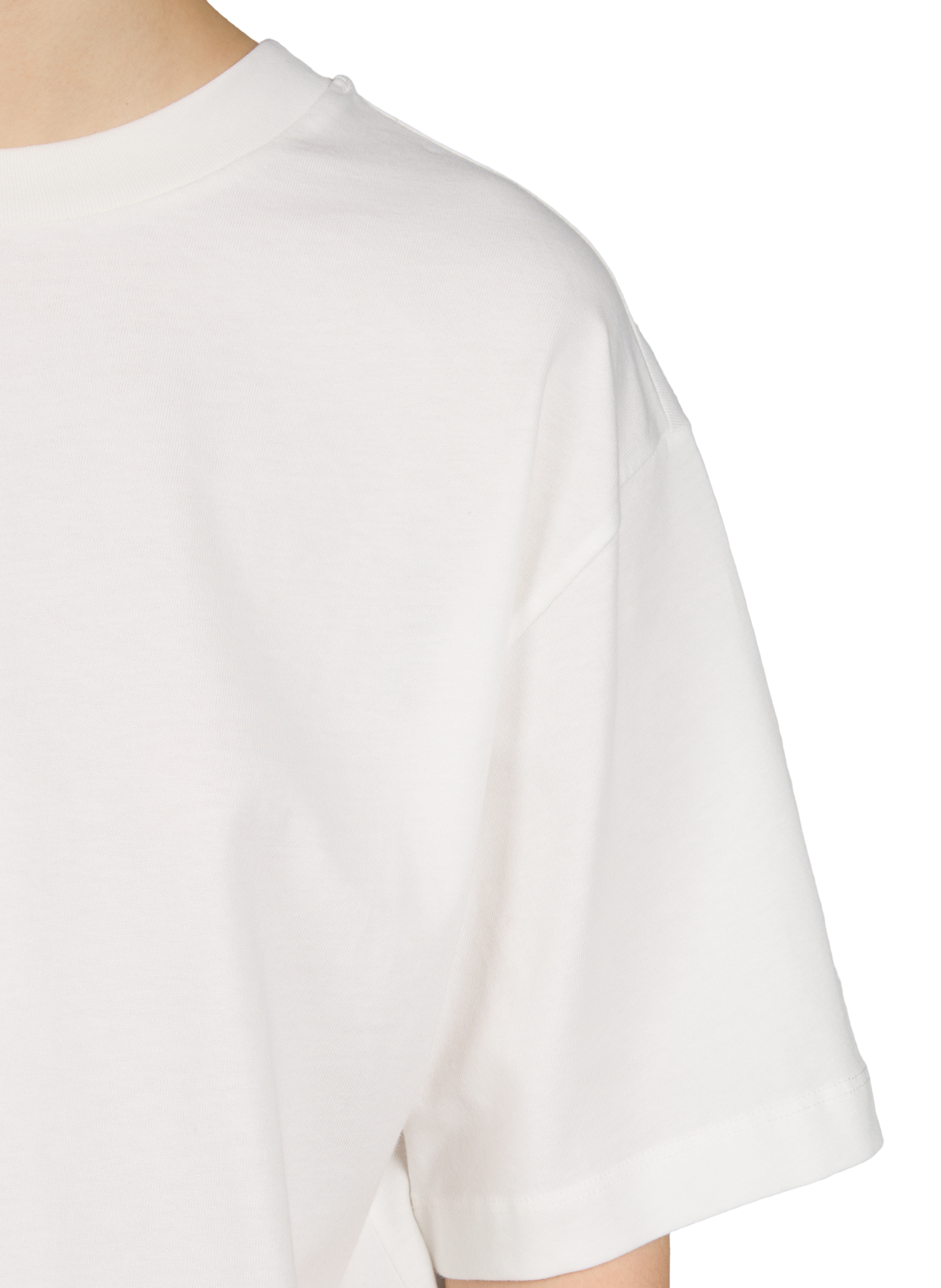 T-shirt droit en coton OBJECT Blanc