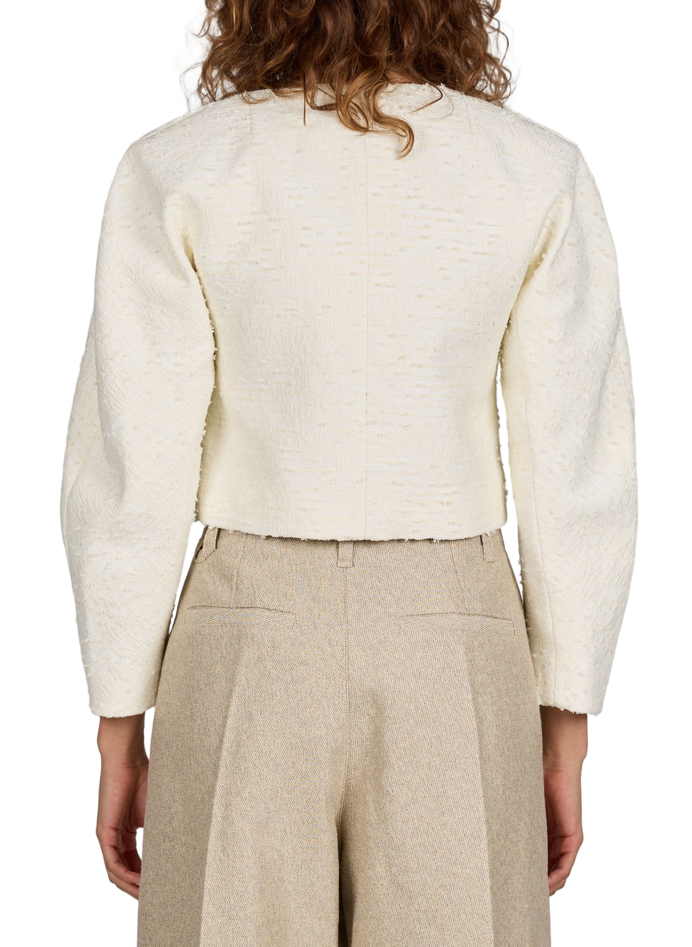 The short cardigan jacket in blended cotton JACQUEMUS Beige