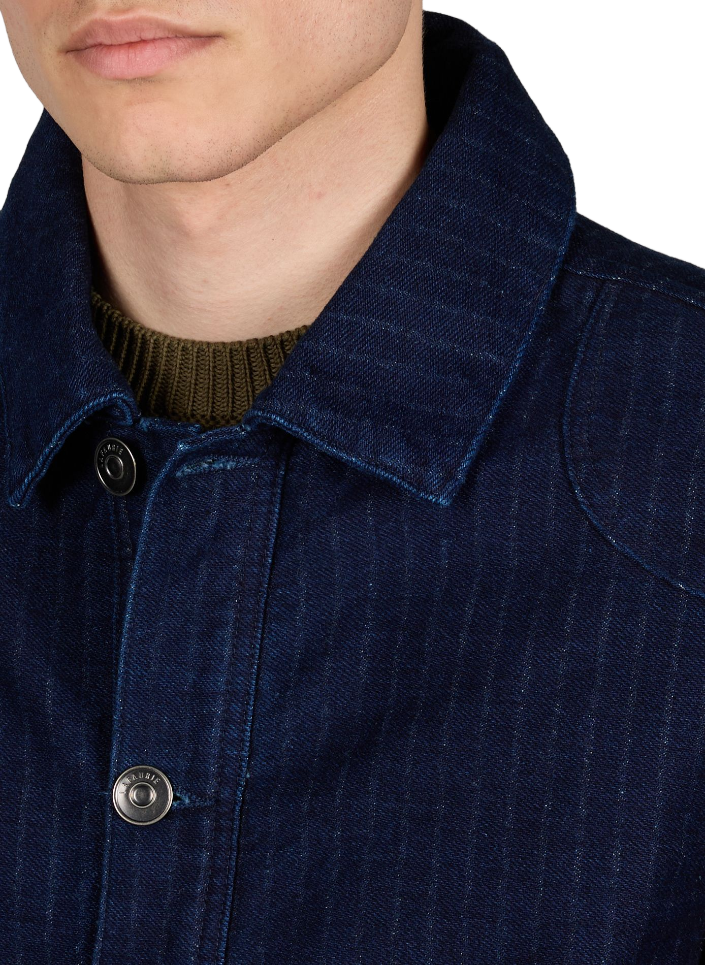 Straight-cut denim jacket LAFAURIE Blue