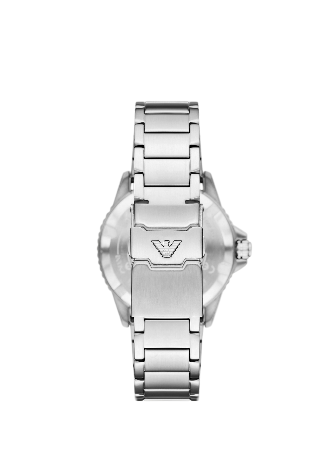 Montre quartz World Explorer en acier inoxydable ARMANI MONTRES Bleu