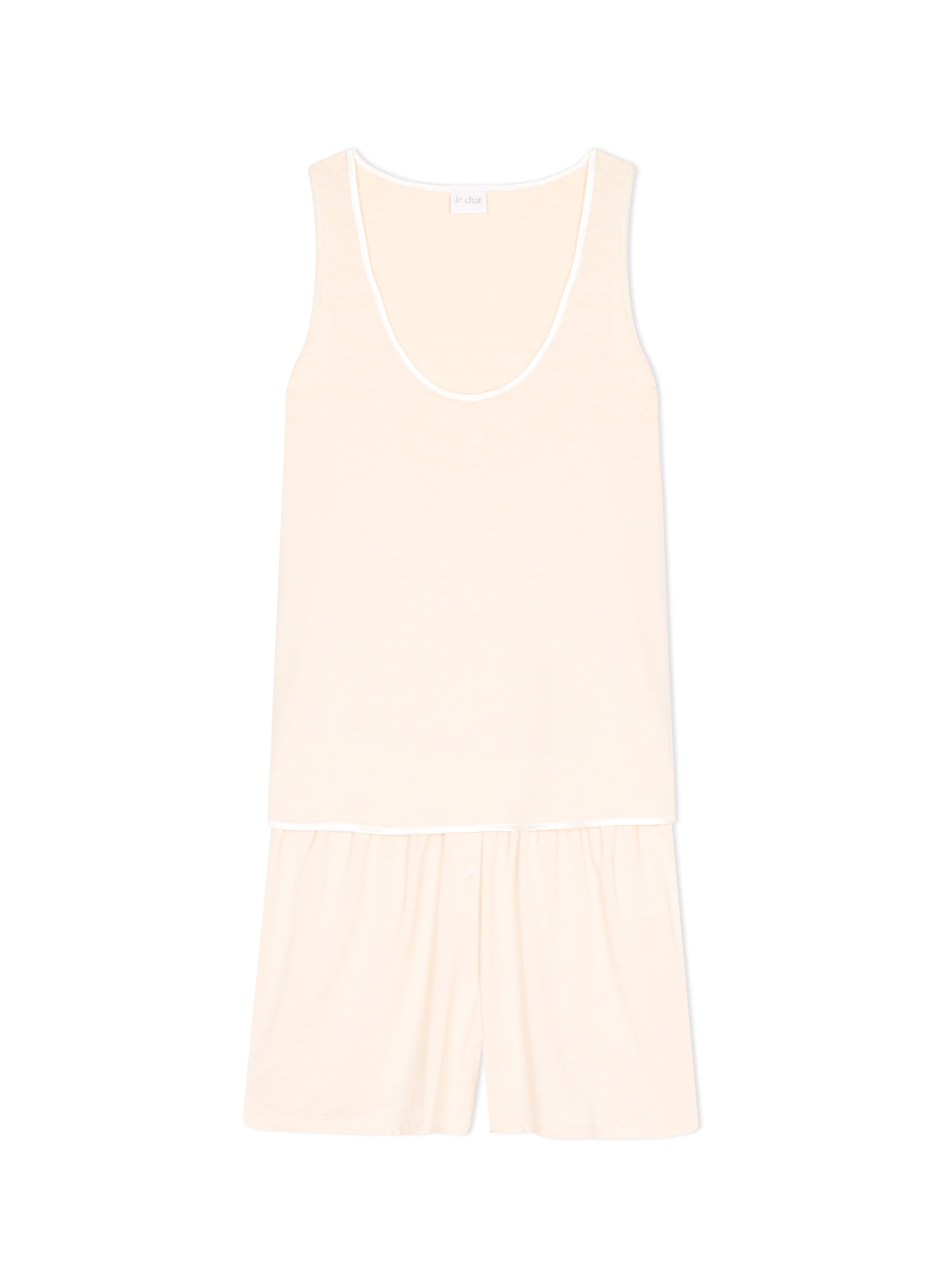 Pyjama short en modal nina 200 LE CHAT Beige