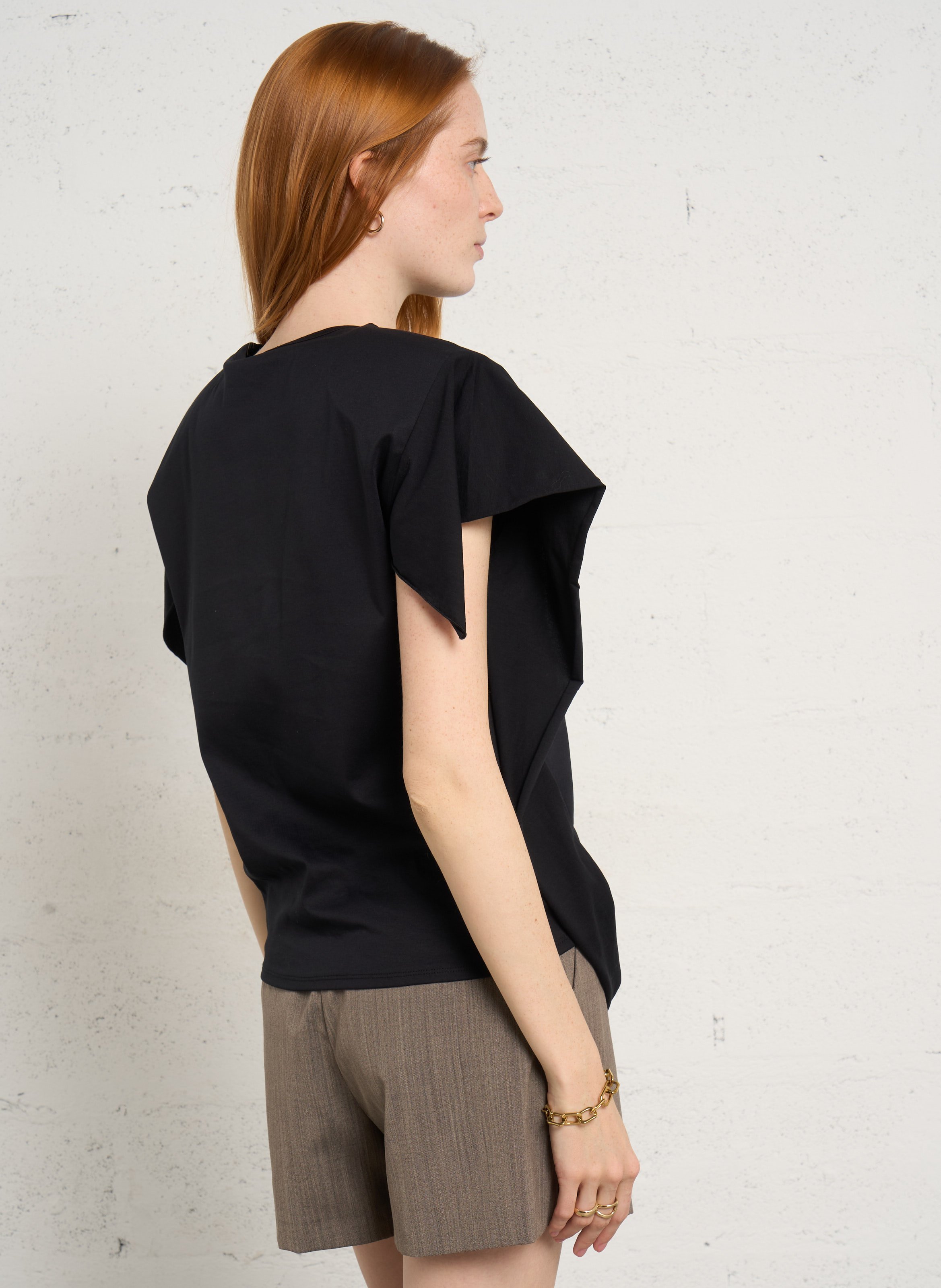 Tee-shirt col rond amoria IRO Noir