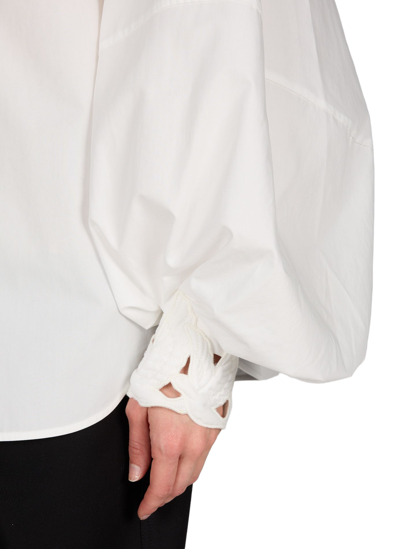 Luna checkered cotton shirt ZIMMERMANN White