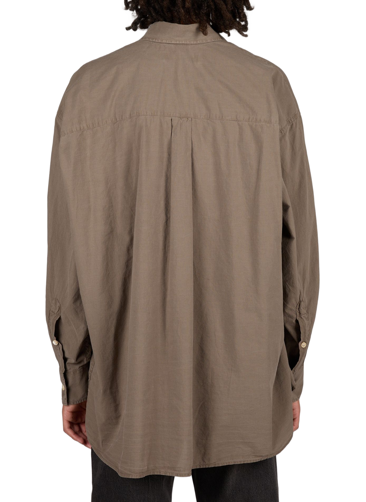 Camisa oversize con gran bolsillo de algodón OUR LEGACY Marrón