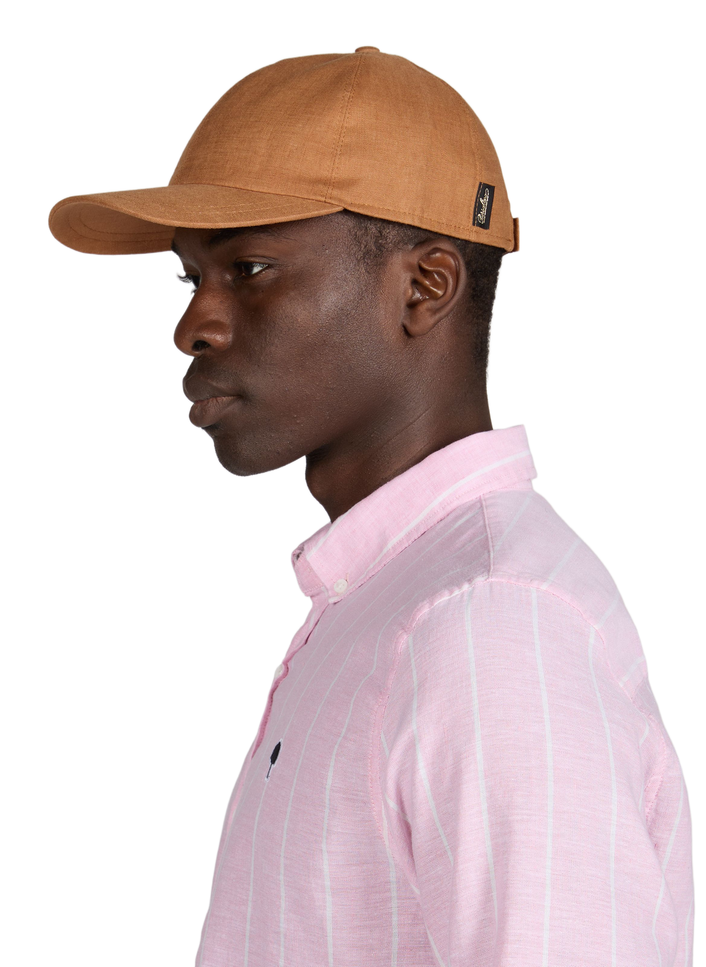 Casquette de baseball en lin BORSALINO Marron
