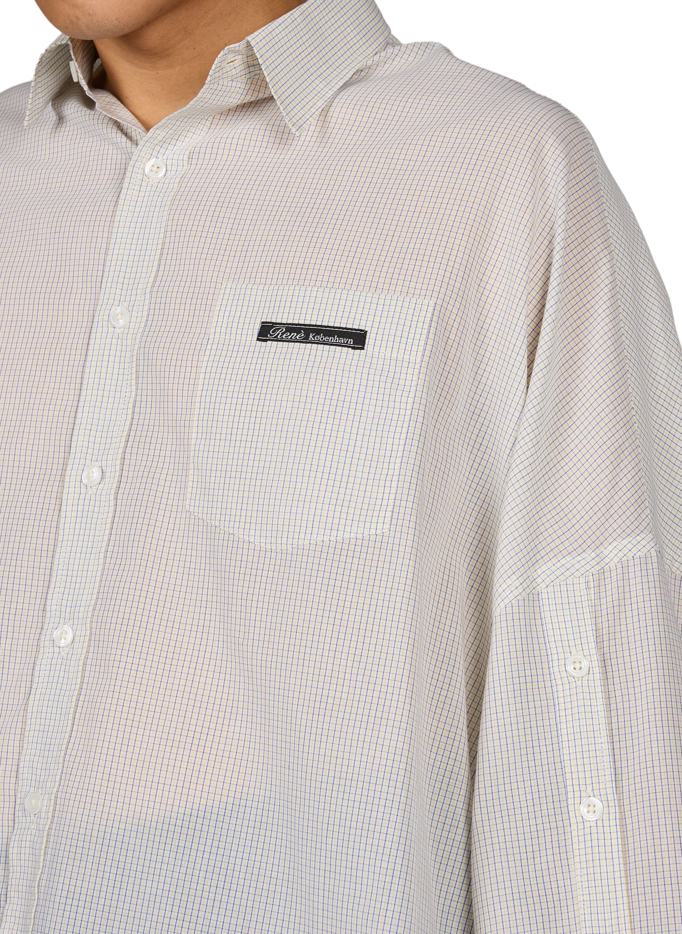 Chemise ample à carreaux en coton RENÈ Multicolore