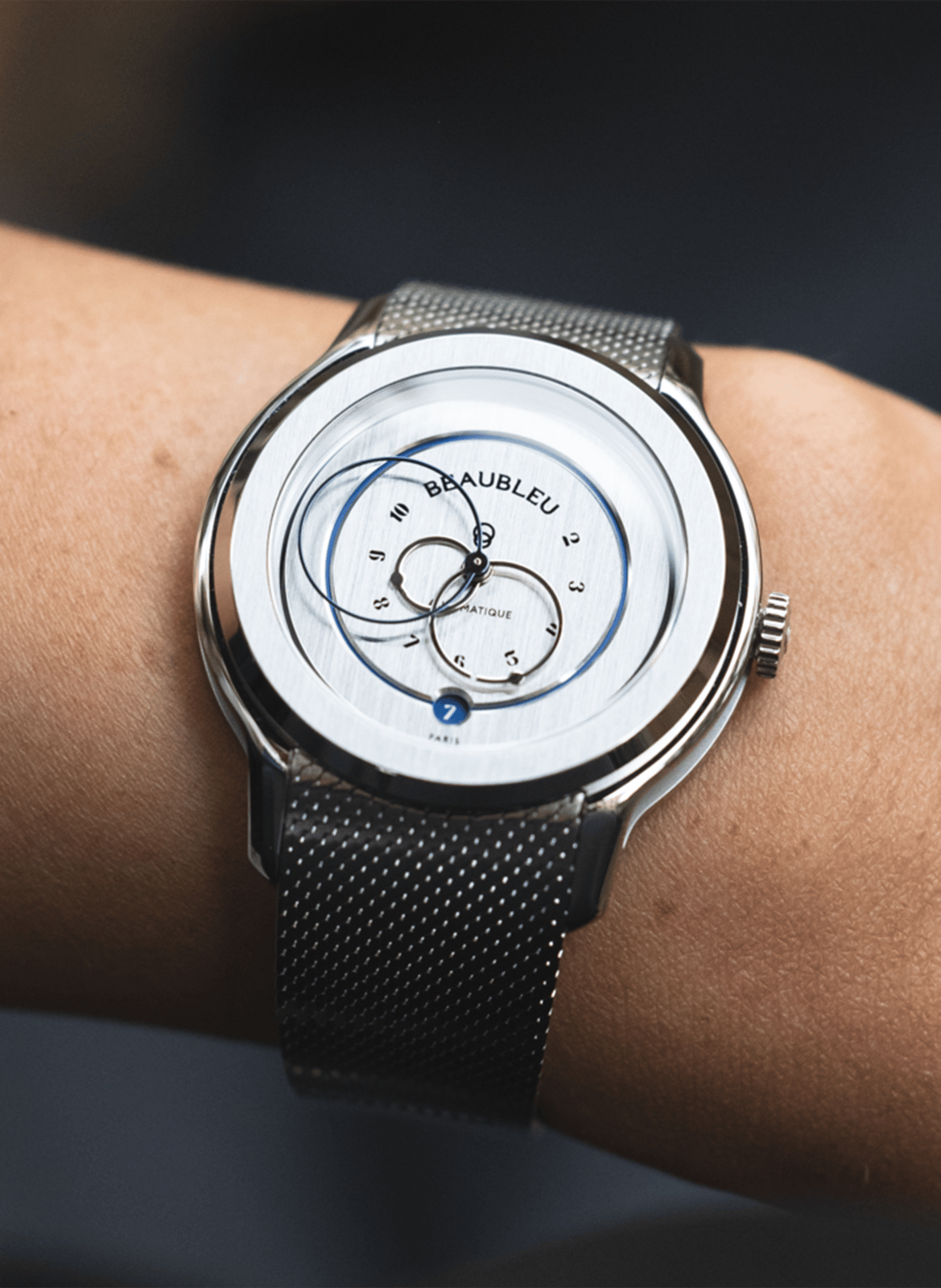 Montre automatique Ecce Vesperal en acier inoxydable BEAUBLEU Argent