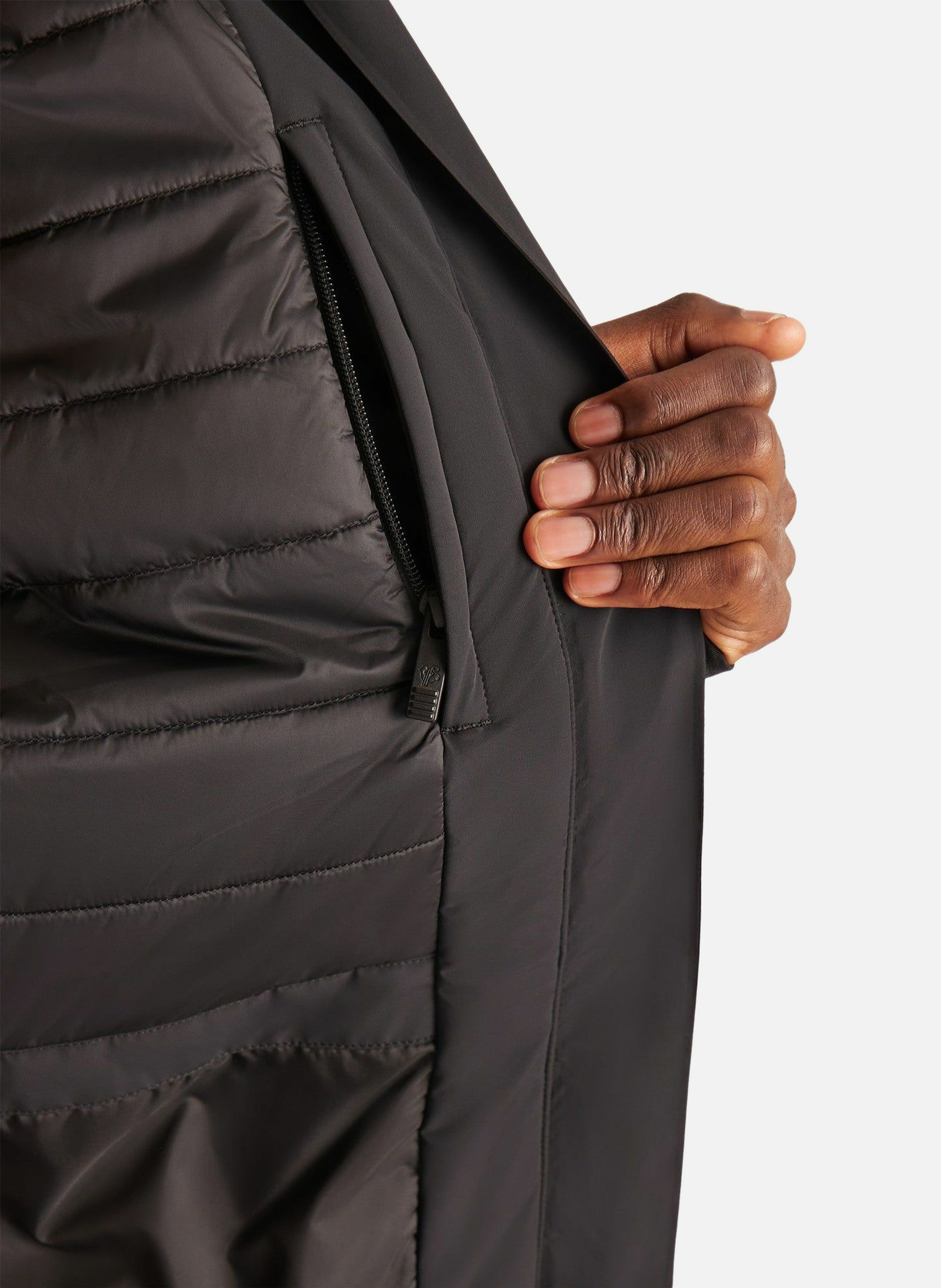 Blouson de ski constant col capuche coupe oversize FUSALP Noir