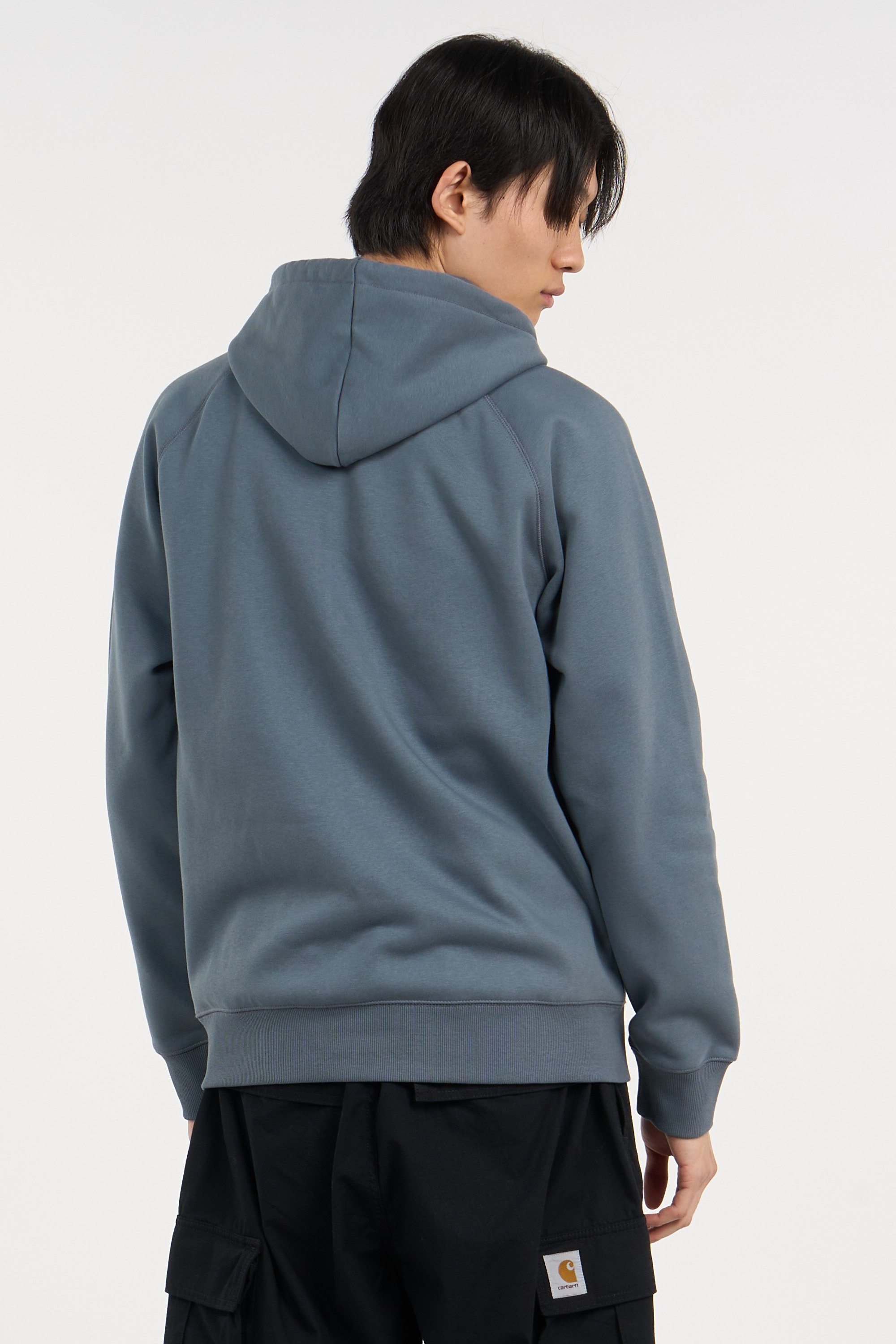 Hoodie zippé hooded chase CARHARTT WIP Bleu