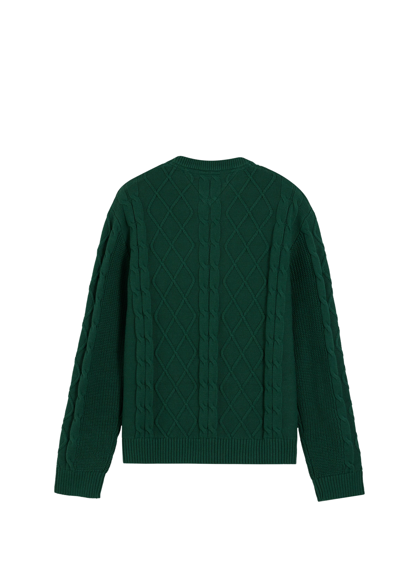 Twisted knit sweater with cotton logo | Green TOMMY HILFIGER Men