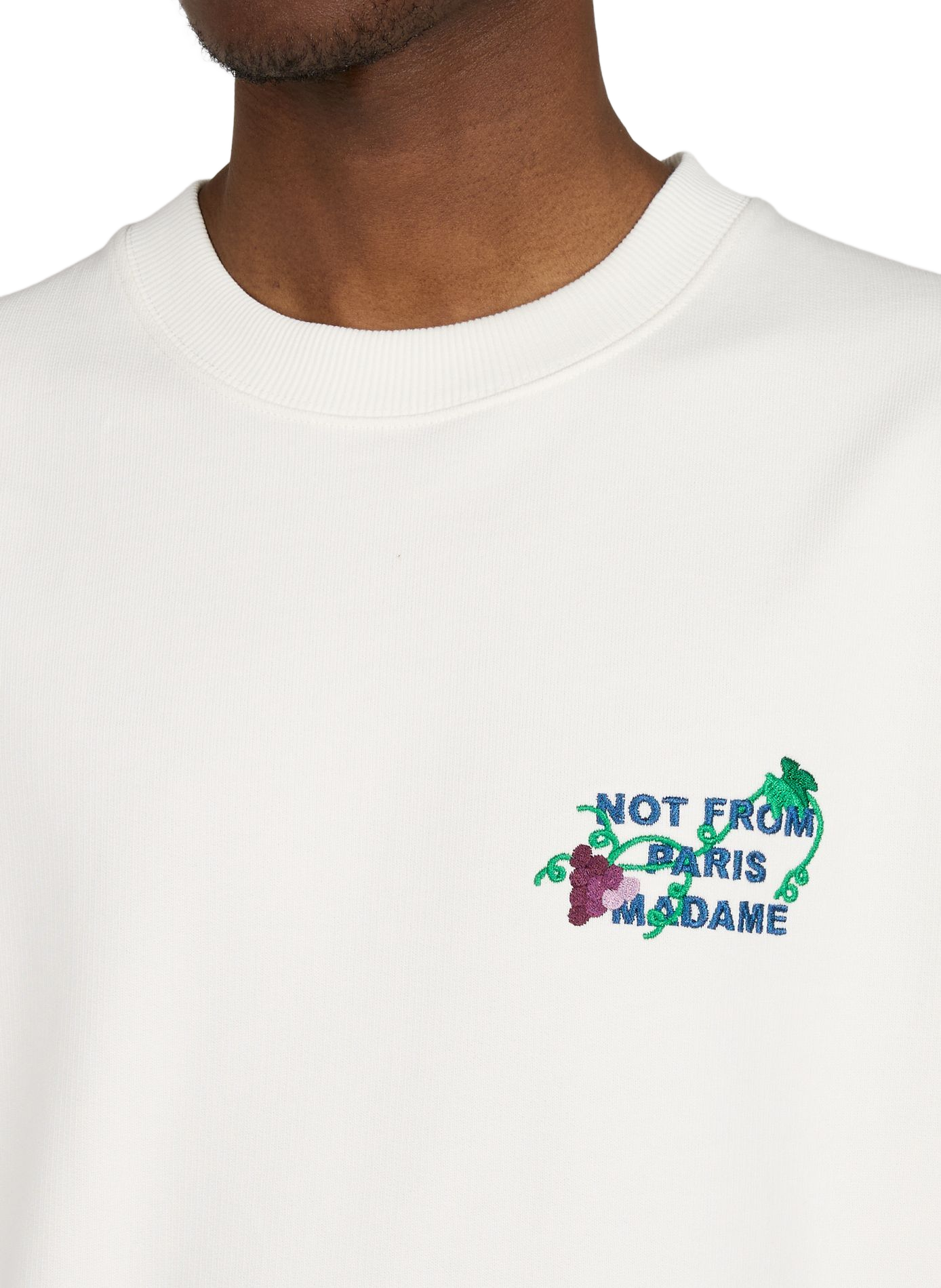 Cotton sweatshirt DROLE DE MONSIEUR White