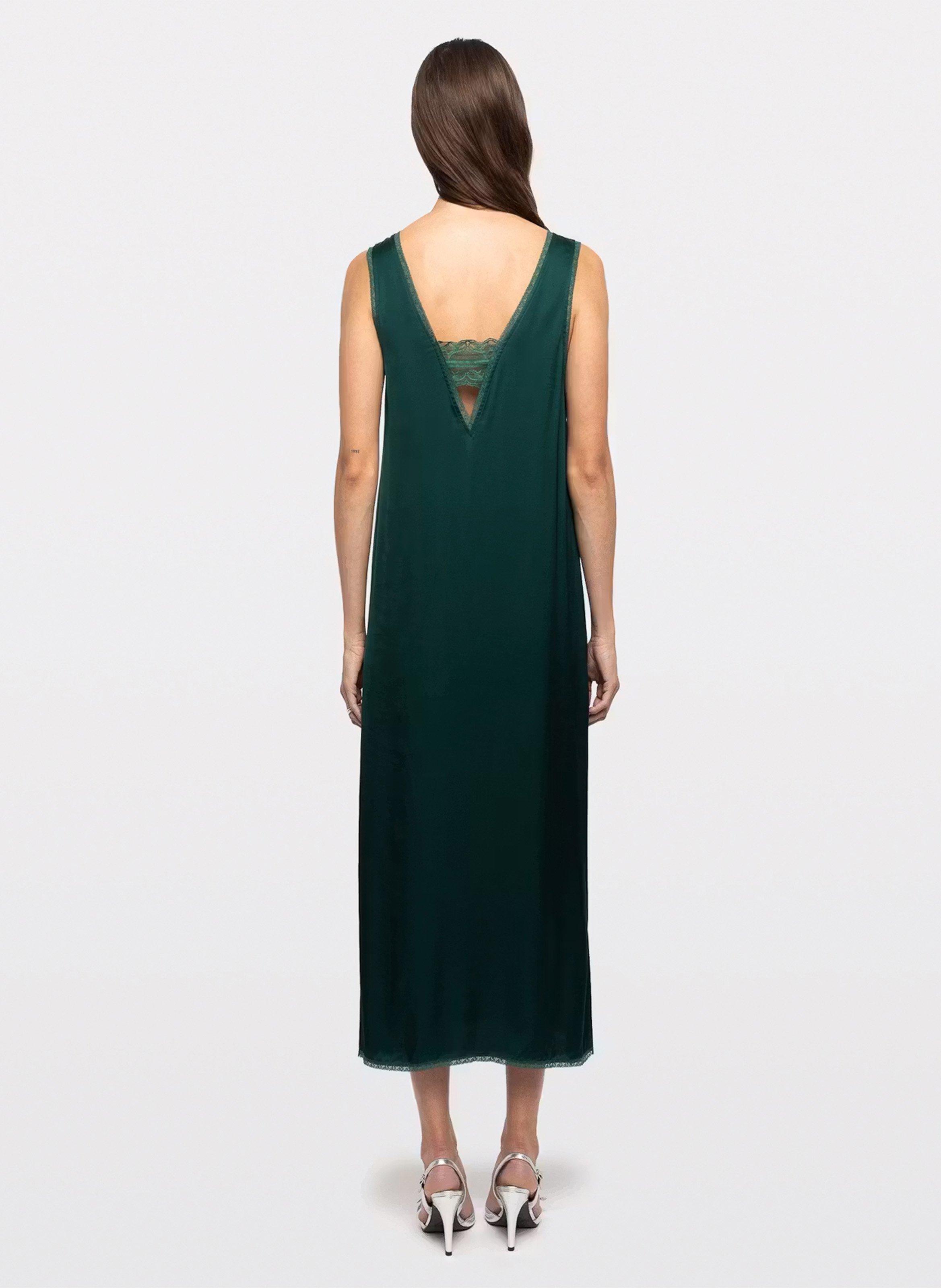 Robe longue col v renzo ZADIG&VOLTAIRE Vert