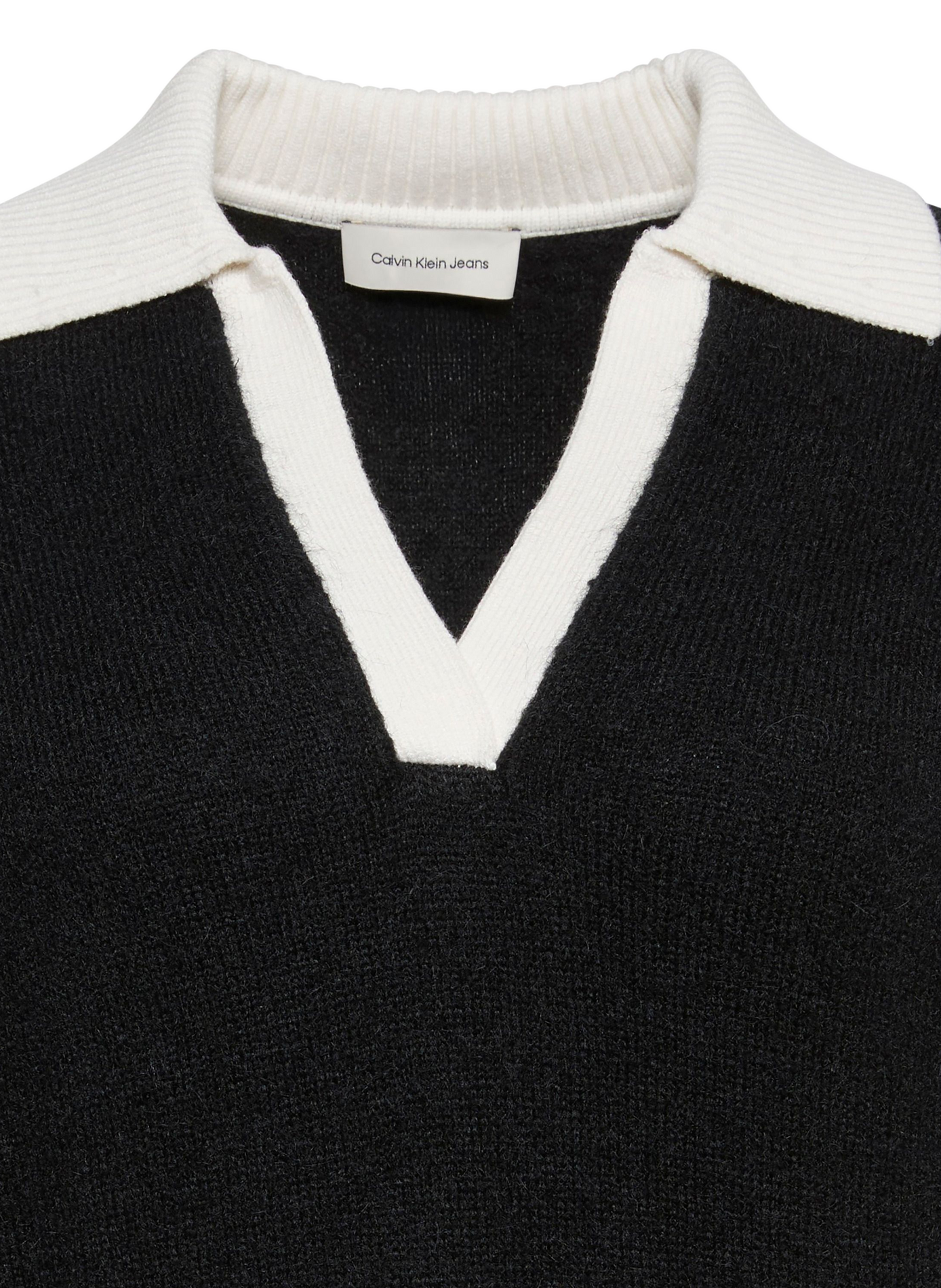 Rundhalsausschnitt Pullover CALVIN KLEIN Schwarz