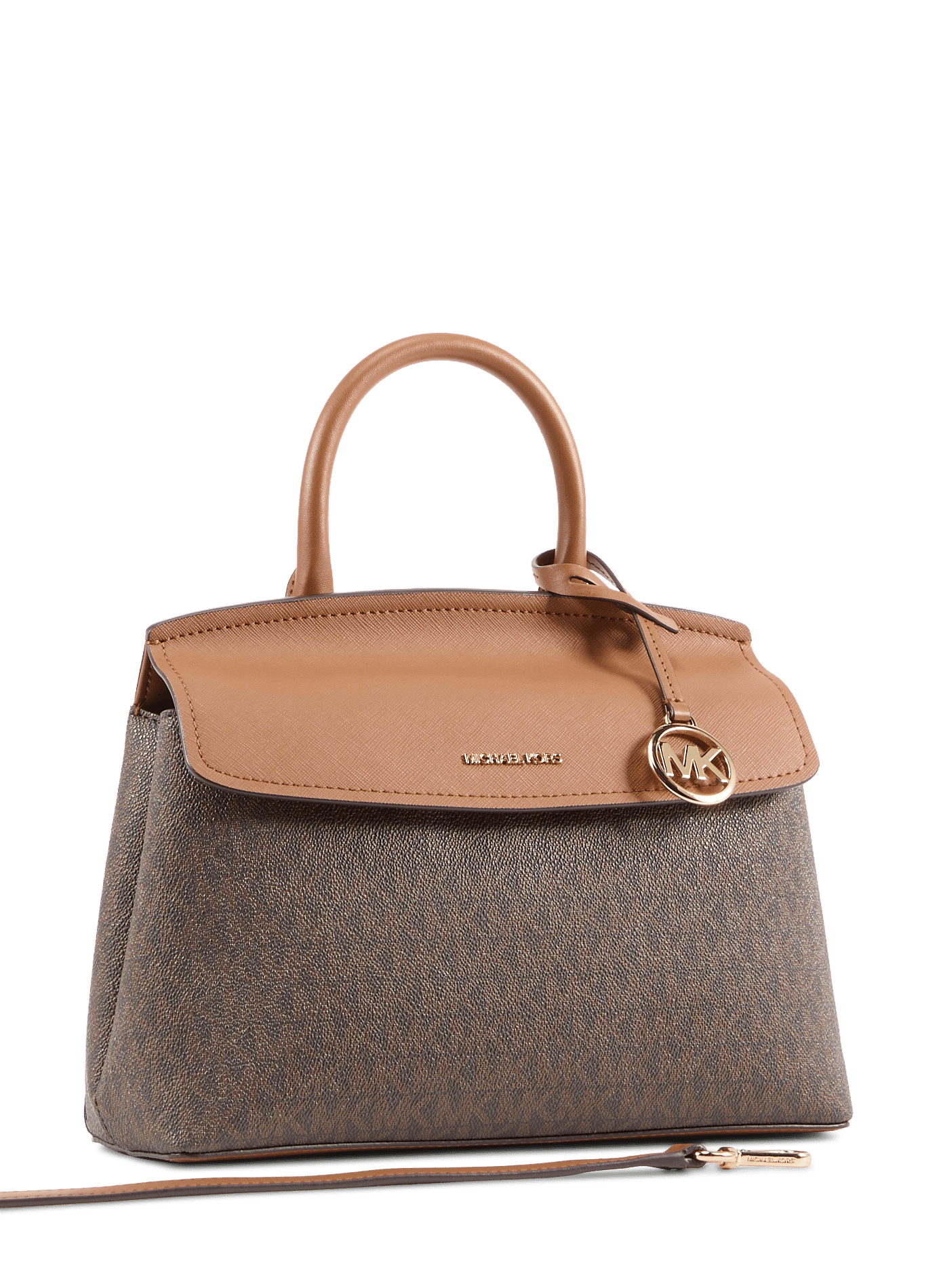 Textured Landry logo print handbag MICHAEL KORS Brown