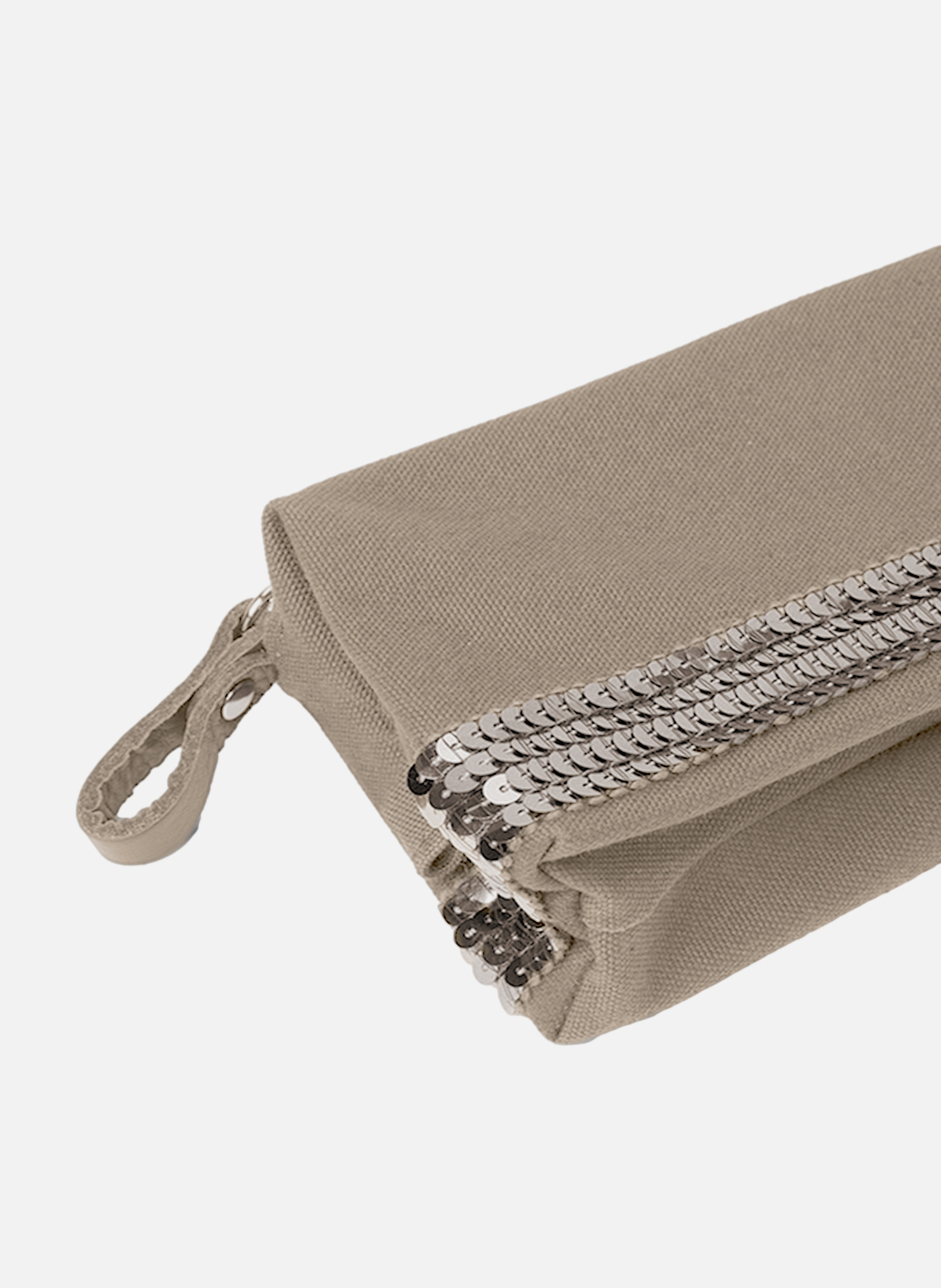 Trousse écolier en toile VANESSA BRUNO Gris