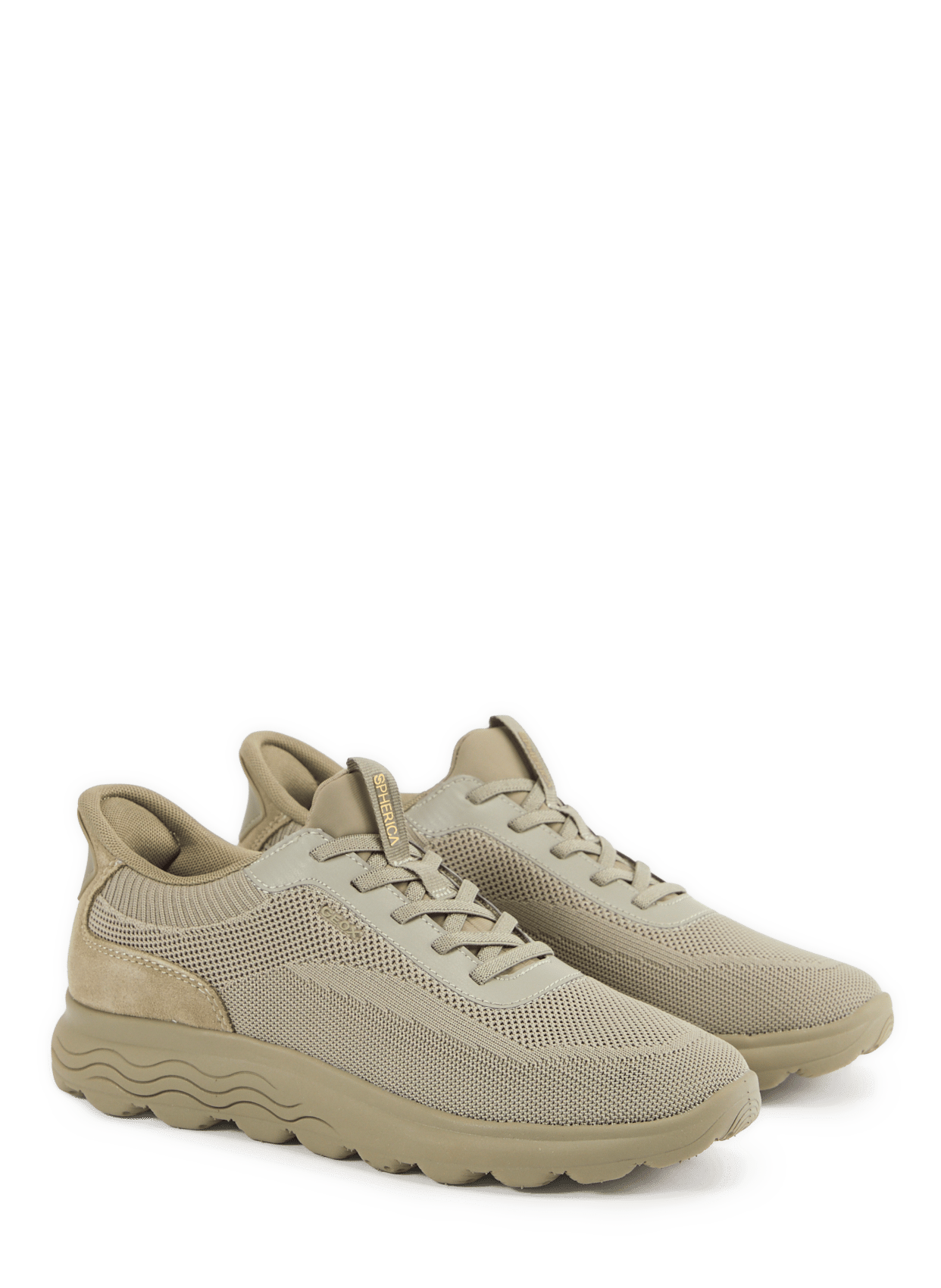 Low-top lace-up sneakers GEOX Green