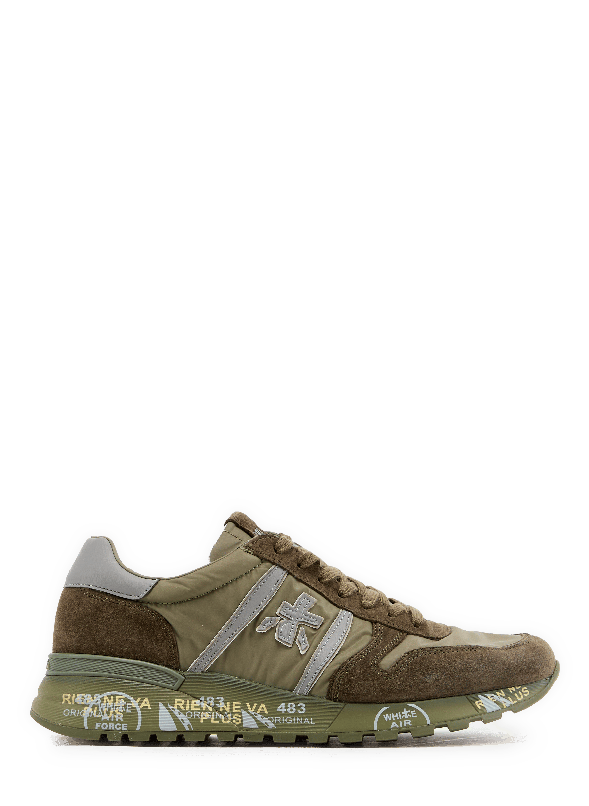 Zapatillas bajas LANDER de dos materiales con cordones PREMIATA Multicolor