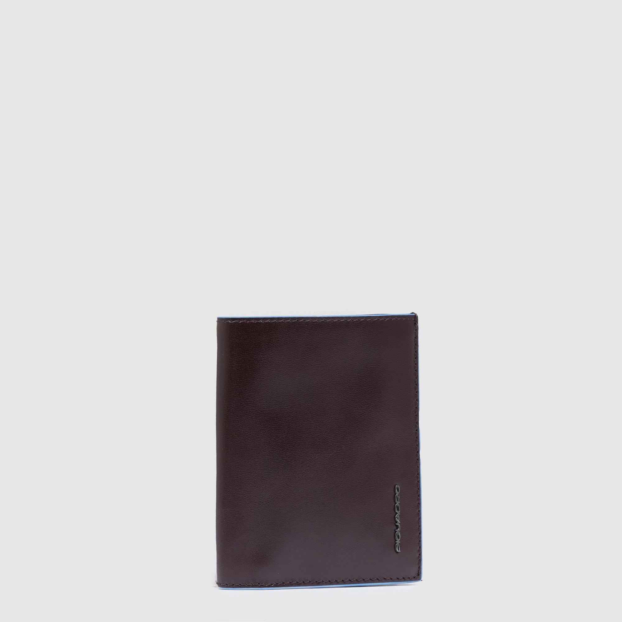 Portefeuille homme vertical avec porte-monnaie PIQUADRO Marron