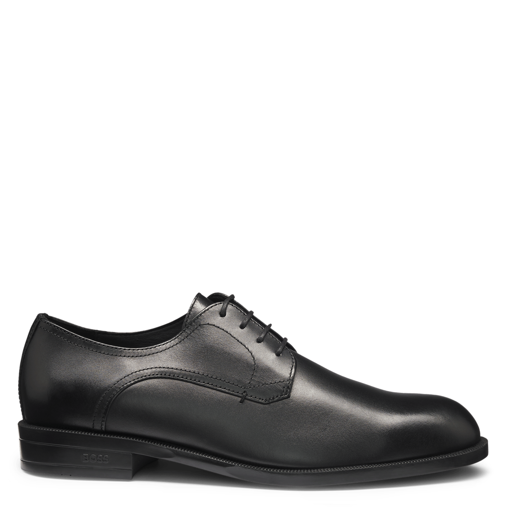 Chaussures de villes à lacets en cuir BOSS Noir