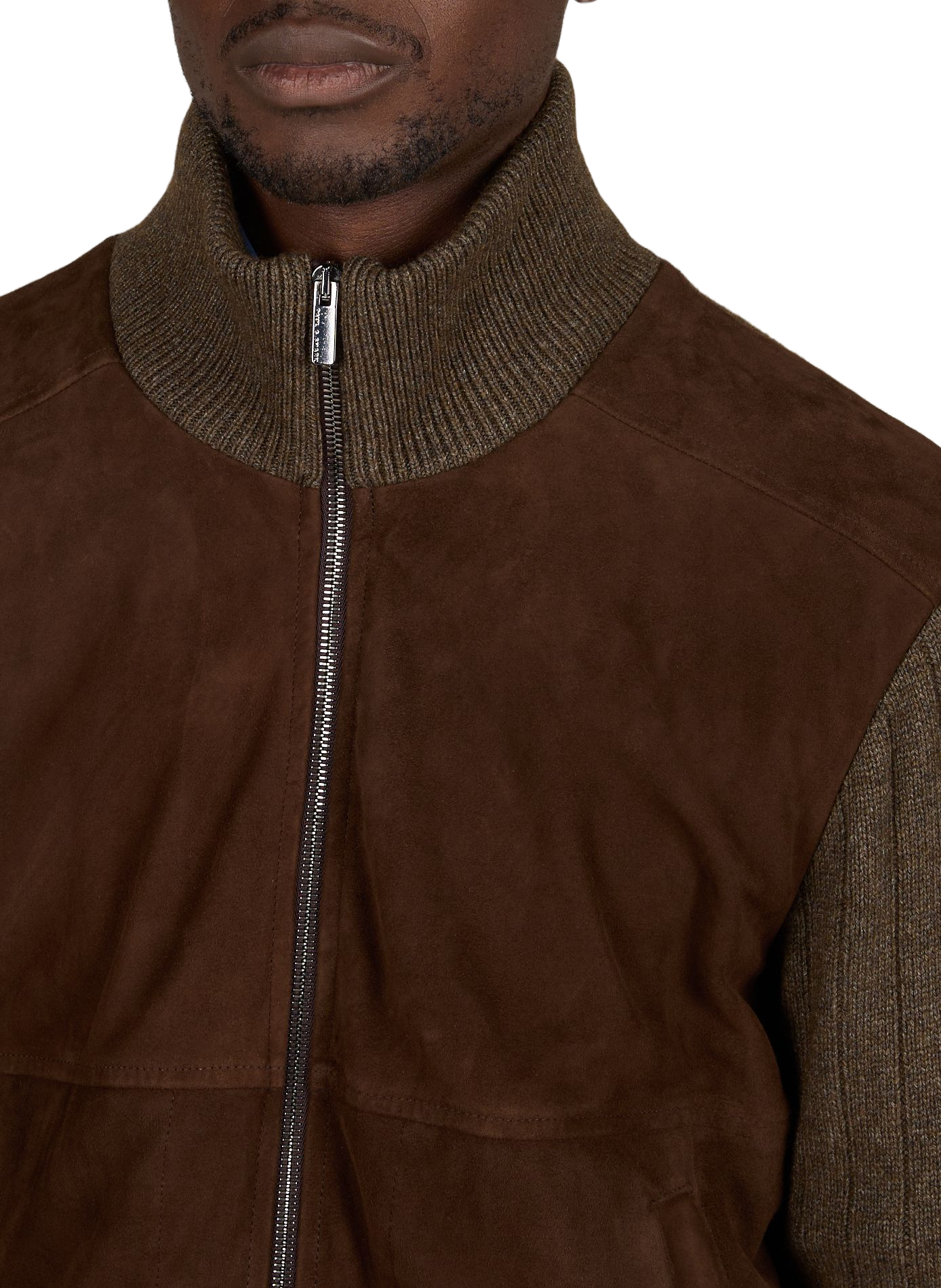 Zweifarbiges Strickweste aus Wolle und Kaschmir-Mischung PAUL & SHARK Beige