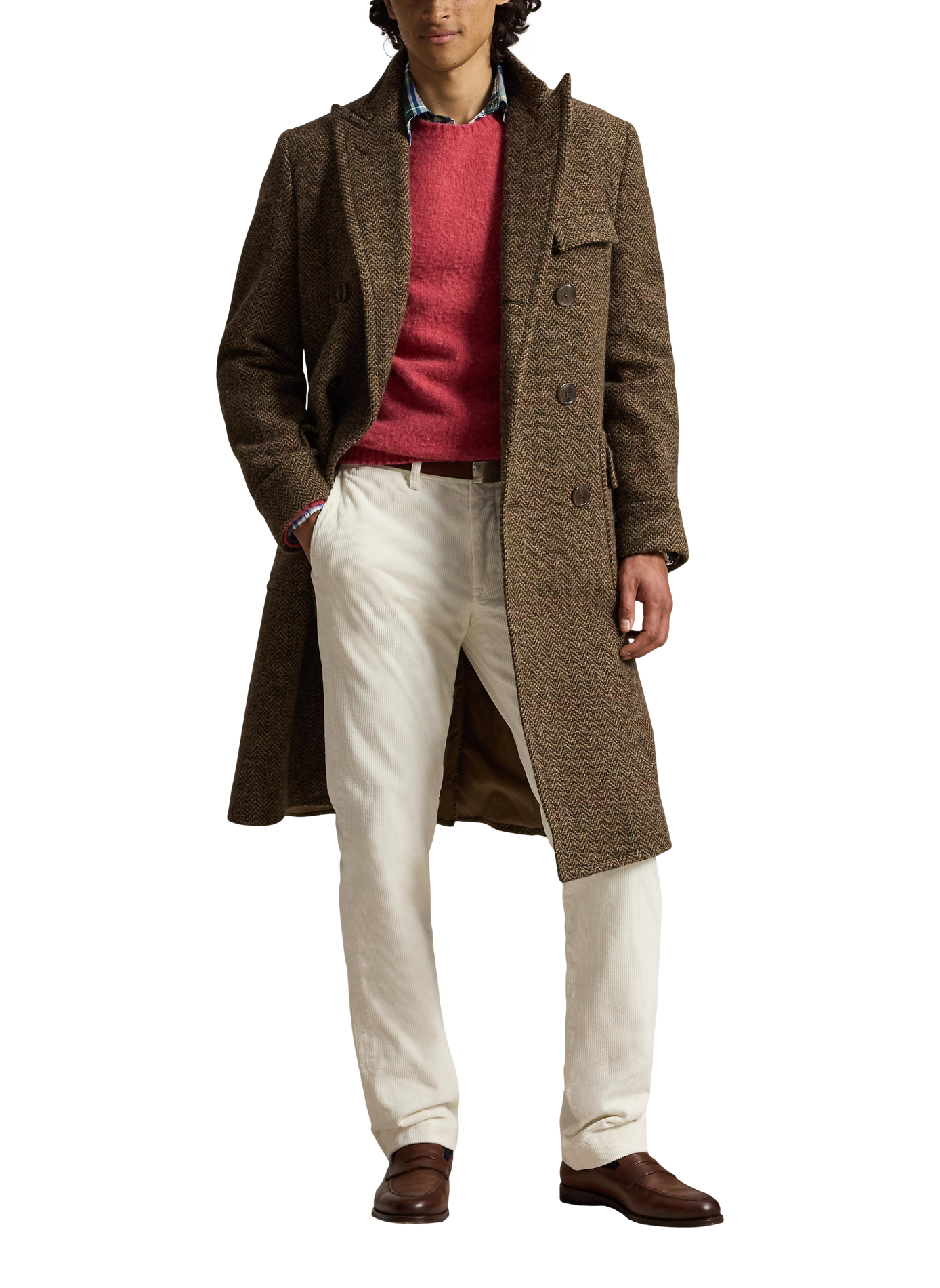 Rechte corduroy broek | Wit POLO RALPH LAUREN Heren