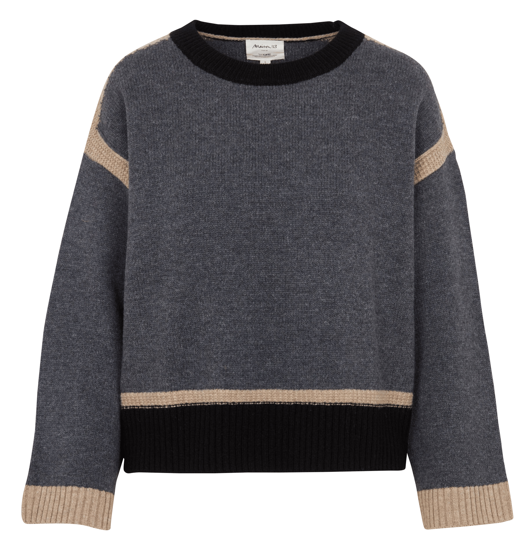 Pull ample en laine ava MAISON 123 Gris