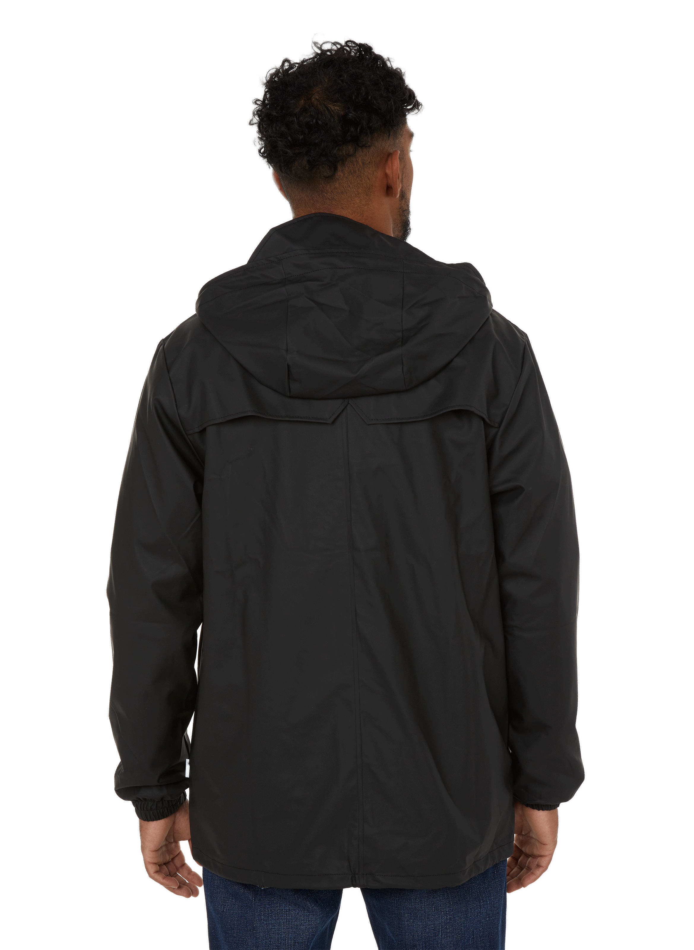 Veste imperméable à capuche RAINS Noir