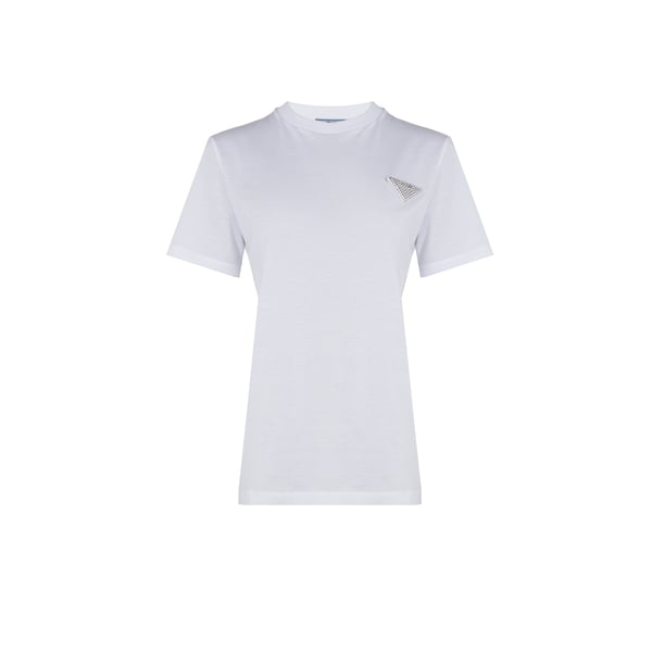 Prada Logo T-shirt In White
