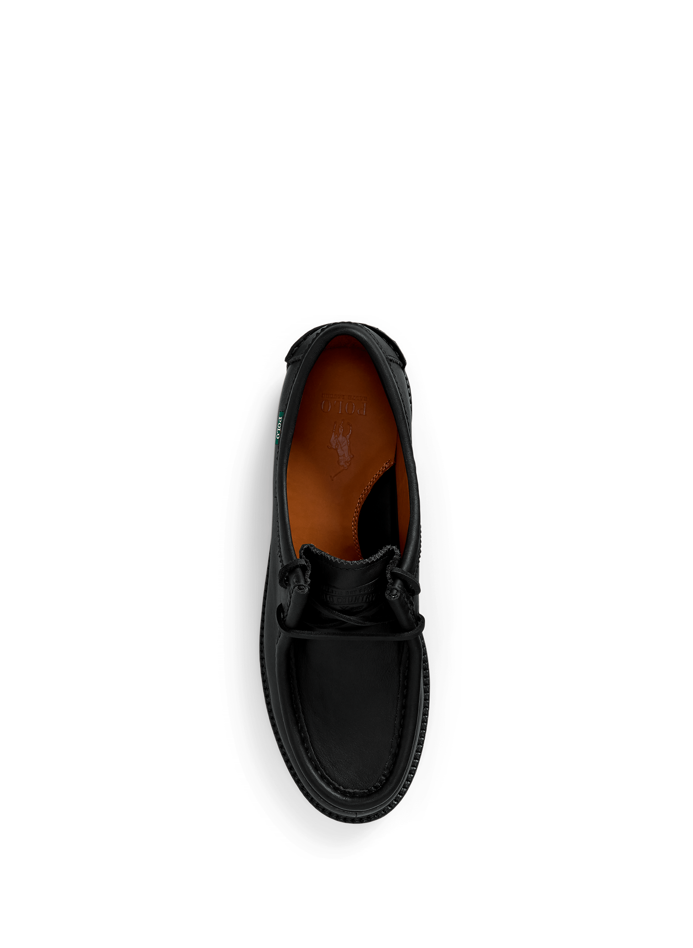 Chaussures Jett anti-dérapantes en cuir POLO RALPH LAUREN Noir