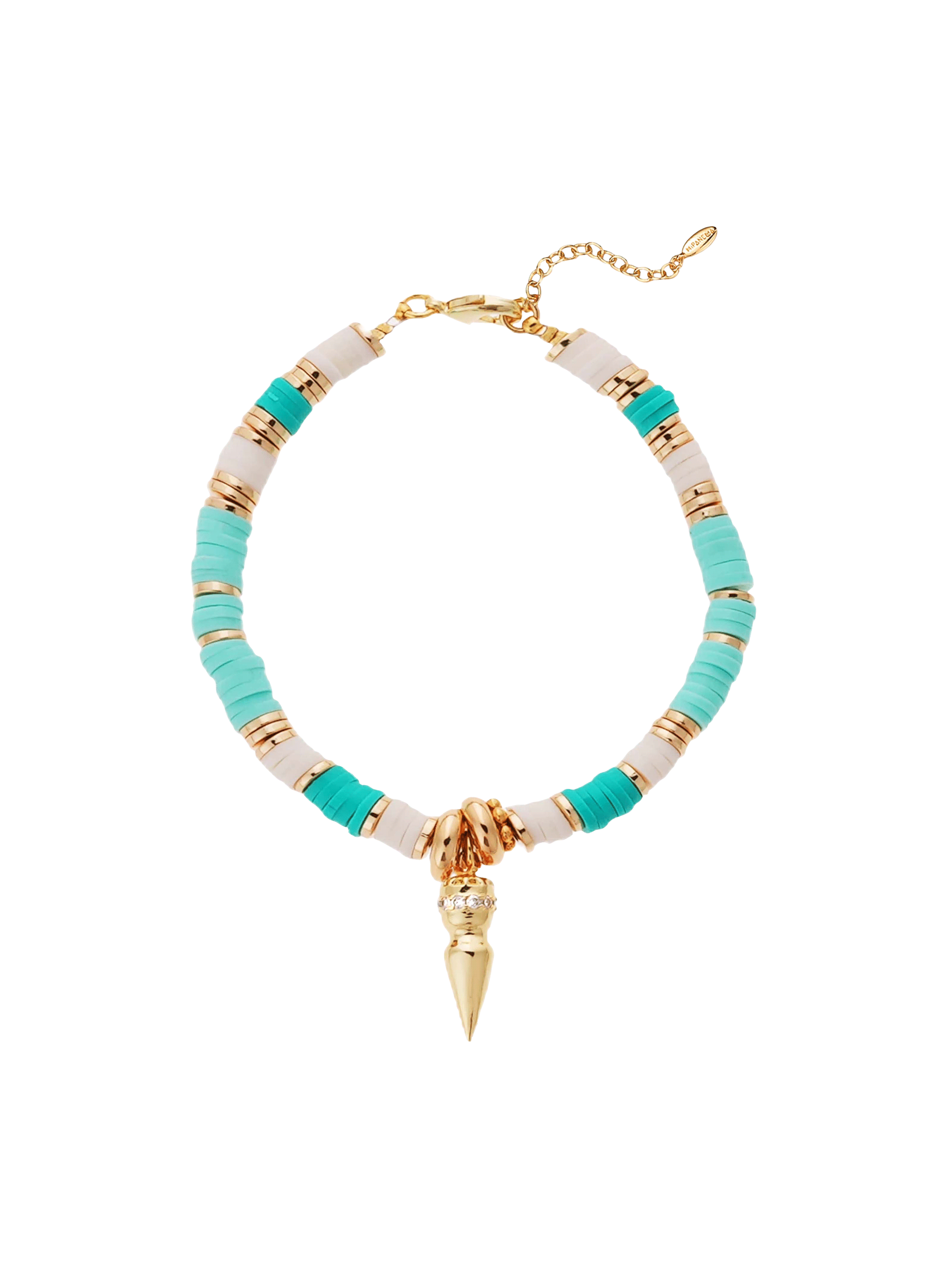 Bracelet avec perles et breloque réglable bangalor HIPANEMA Bleu