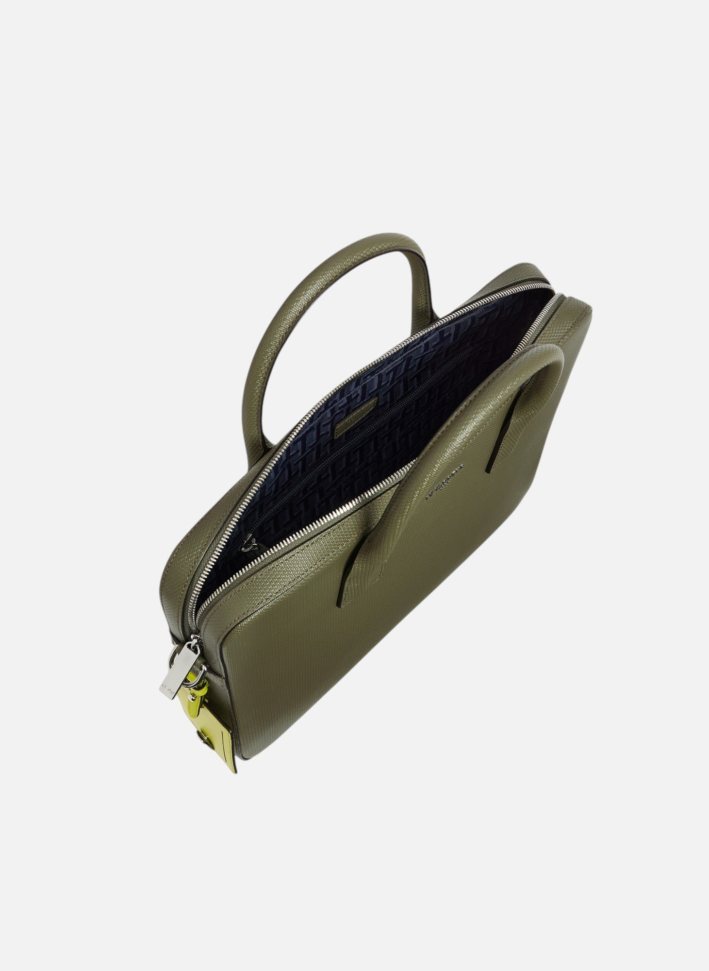 Porte document slim 14" emile en cuir signarture t LE TANNEUR Vert