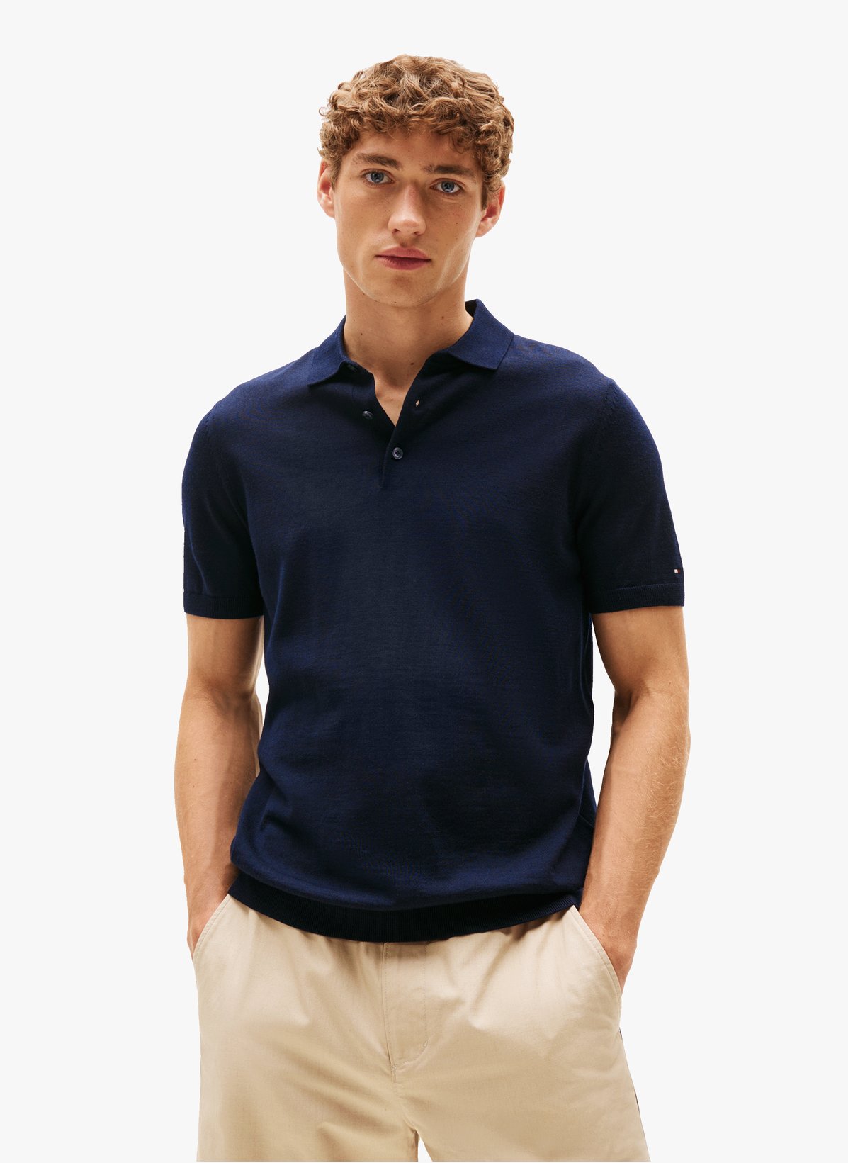 Polo manches courtes en laine