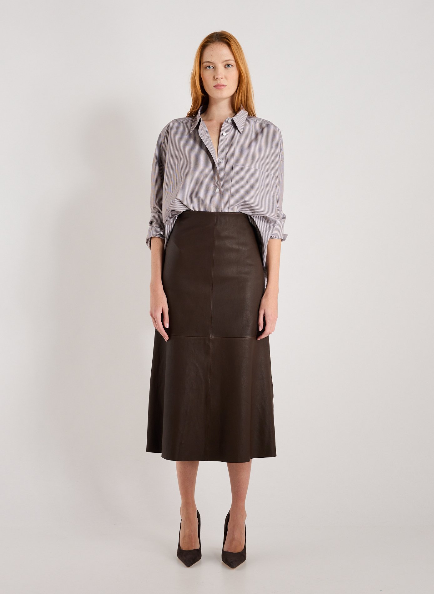 Oversized organic cotton shirt BY MALENE BIRGER Multicolour